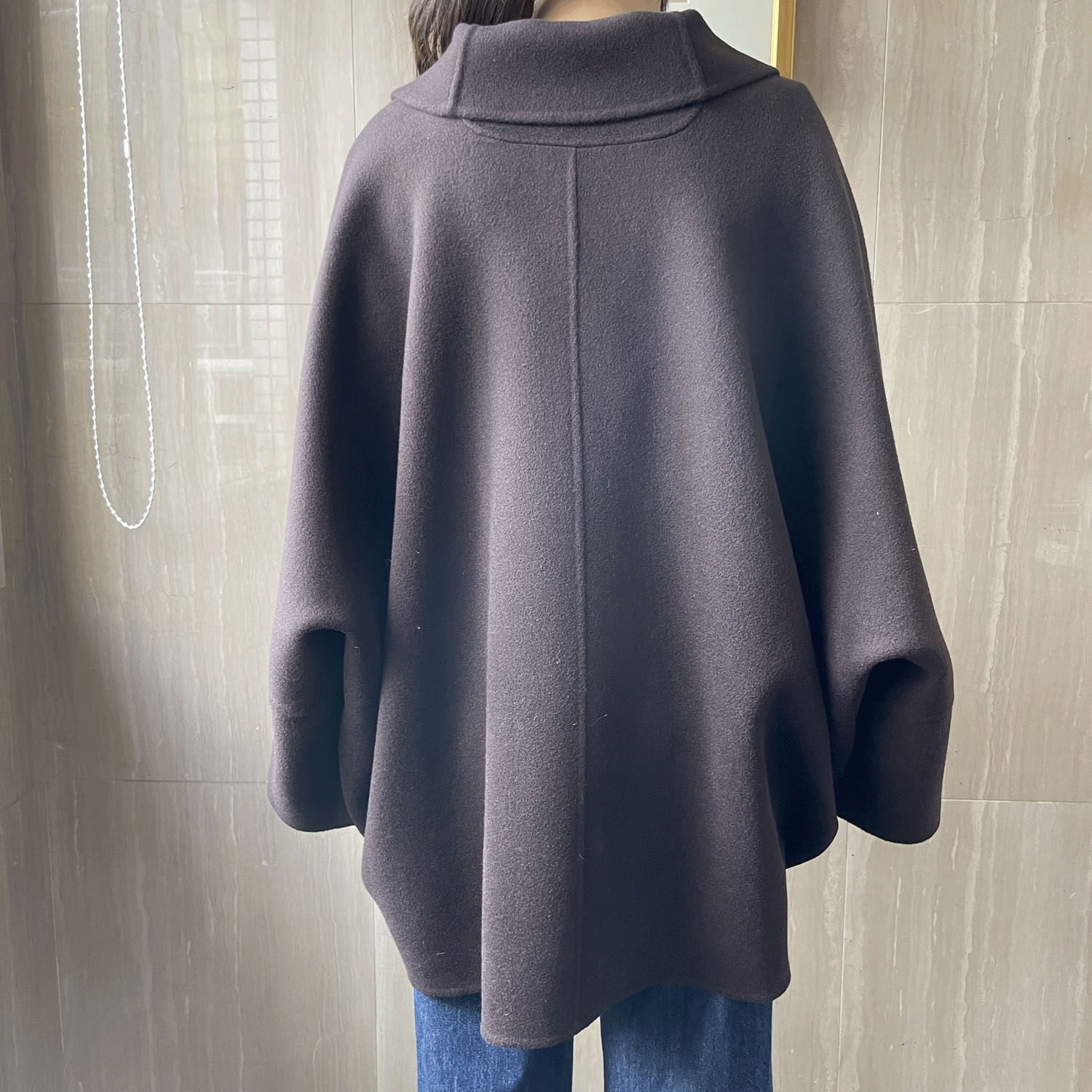 【Inata Live】一珠 B7 リバー仕立ウールコート - 画像8