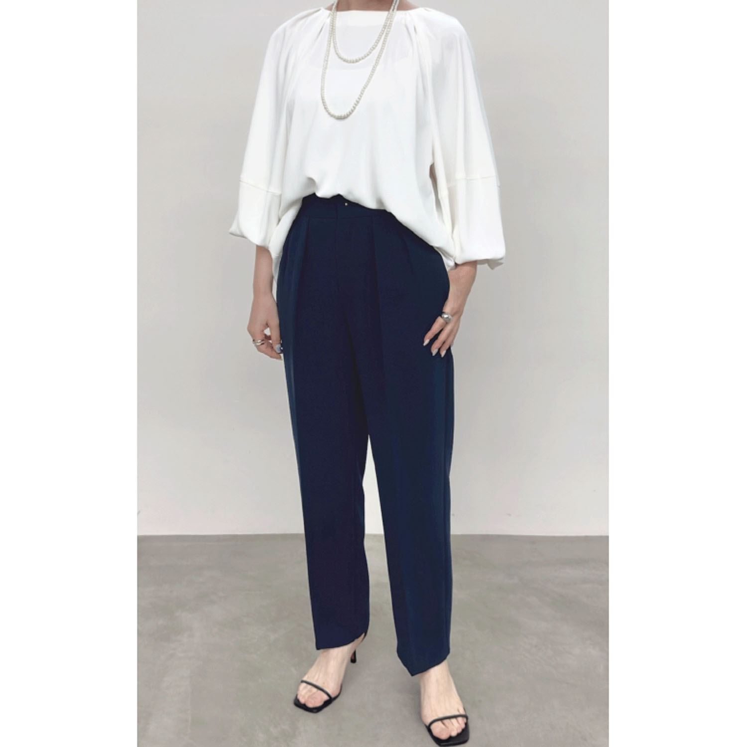 【Insta Live】NUS タックデザインボリュームブラウス - 画像11