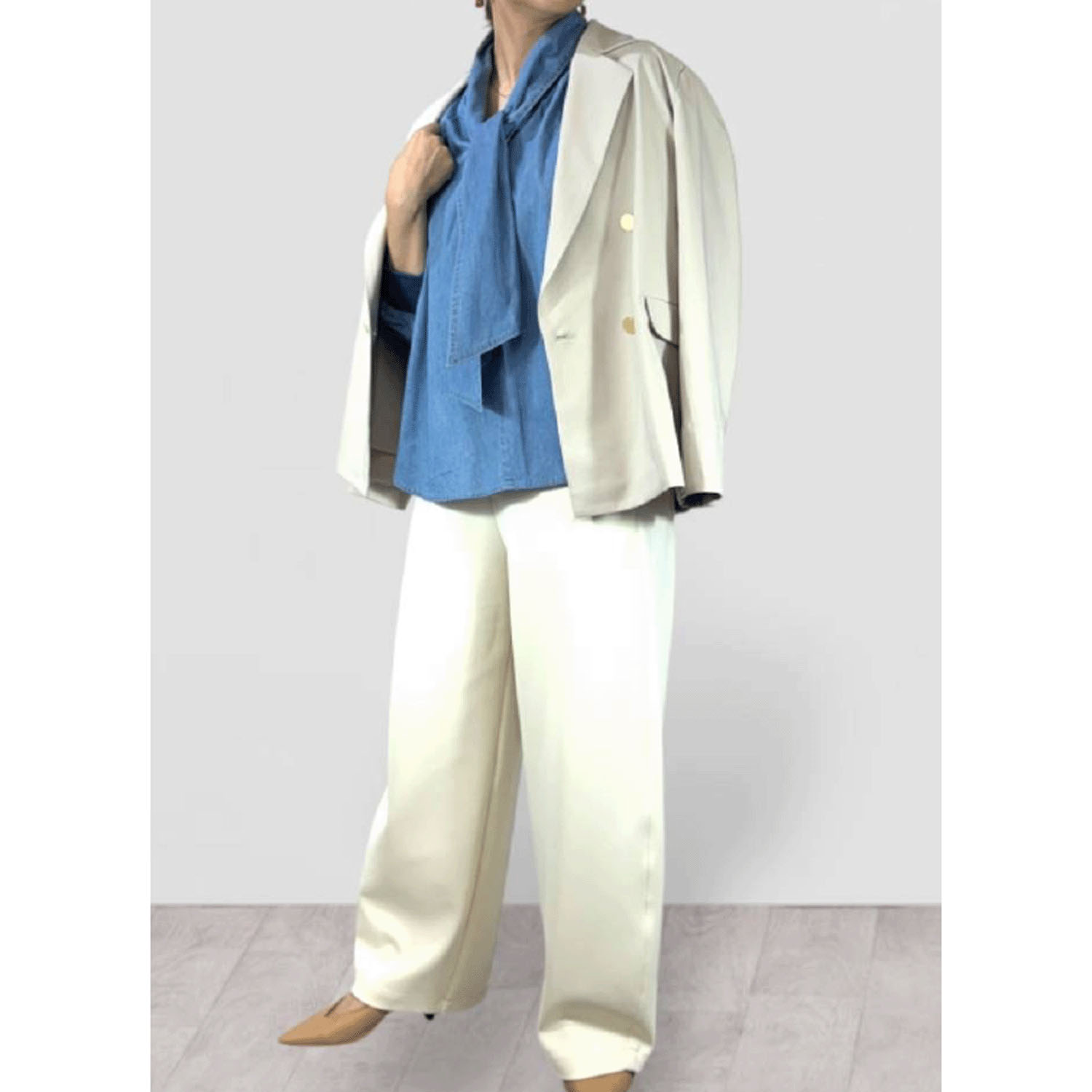 QTUMU ダブルブレザー - 画像3