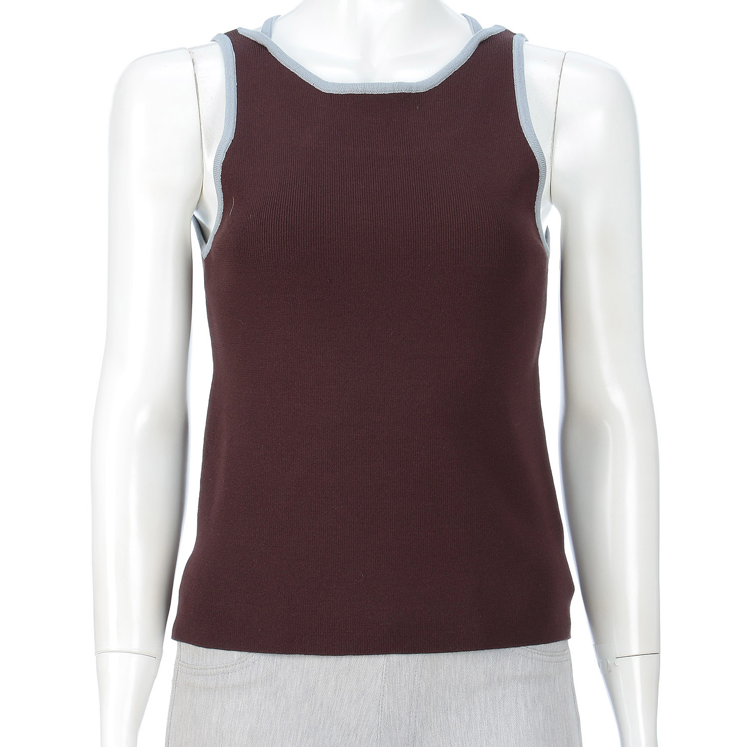 QTUME バイカラータンクニットインナートップス - 画像15