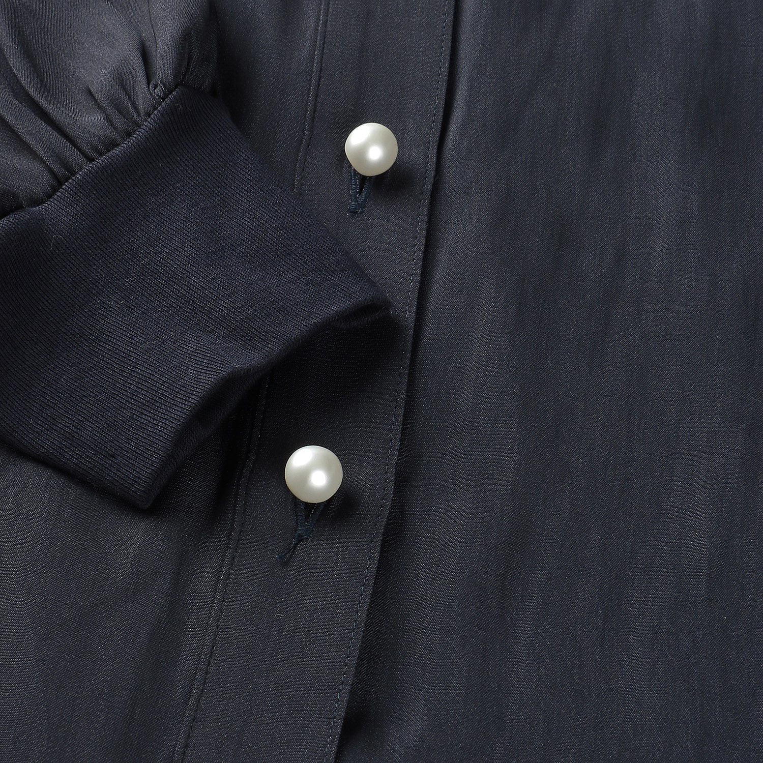 QTUME パール釦シャツ - 画像16