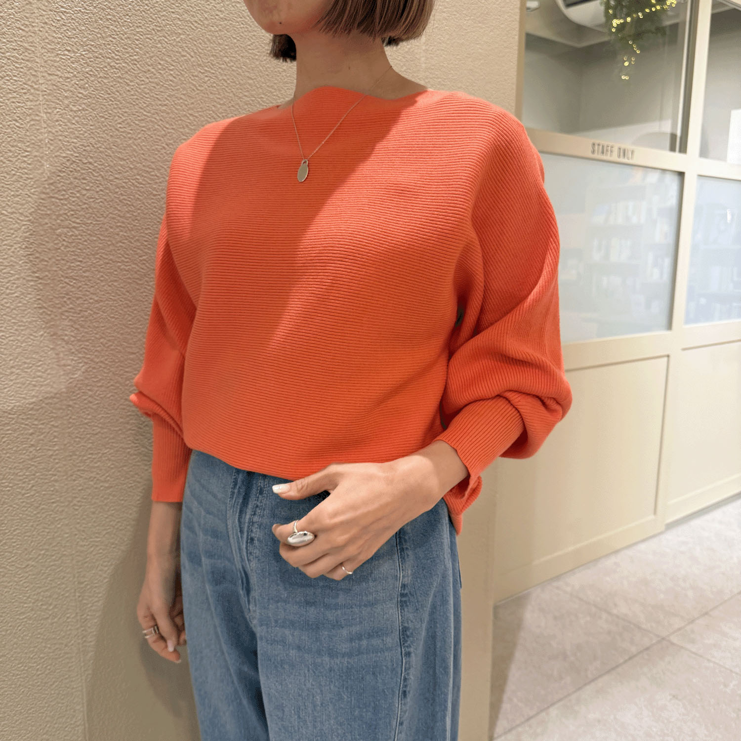 【Insta Live】QTUME ボートネックプルオーバー - 画像1