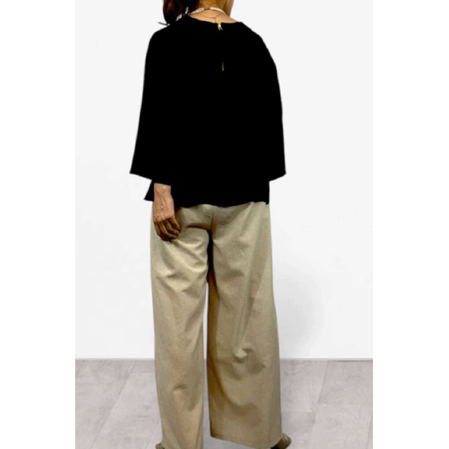 QTUME タックイージーワイドパンツ - 画像4