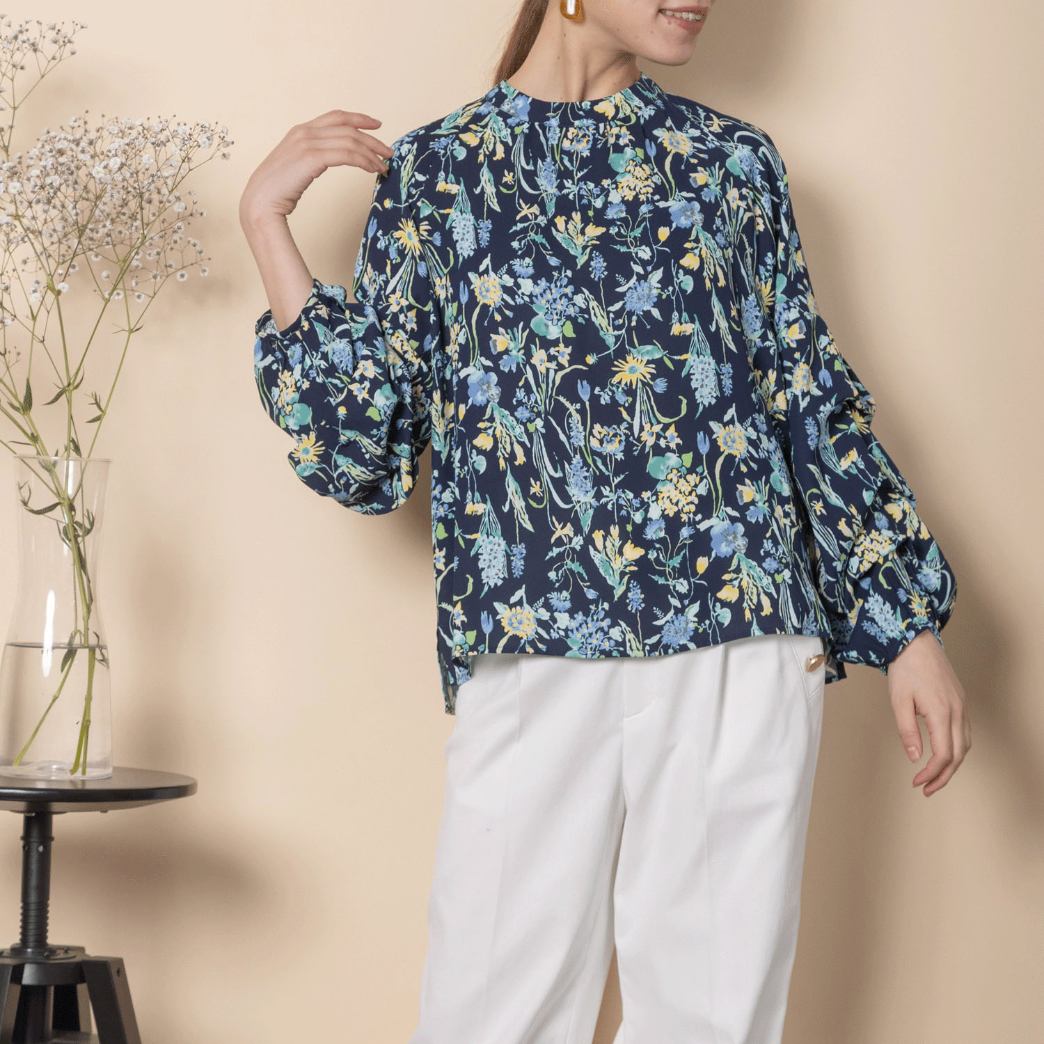 グラン山貴 プリントブラウス - 画像1