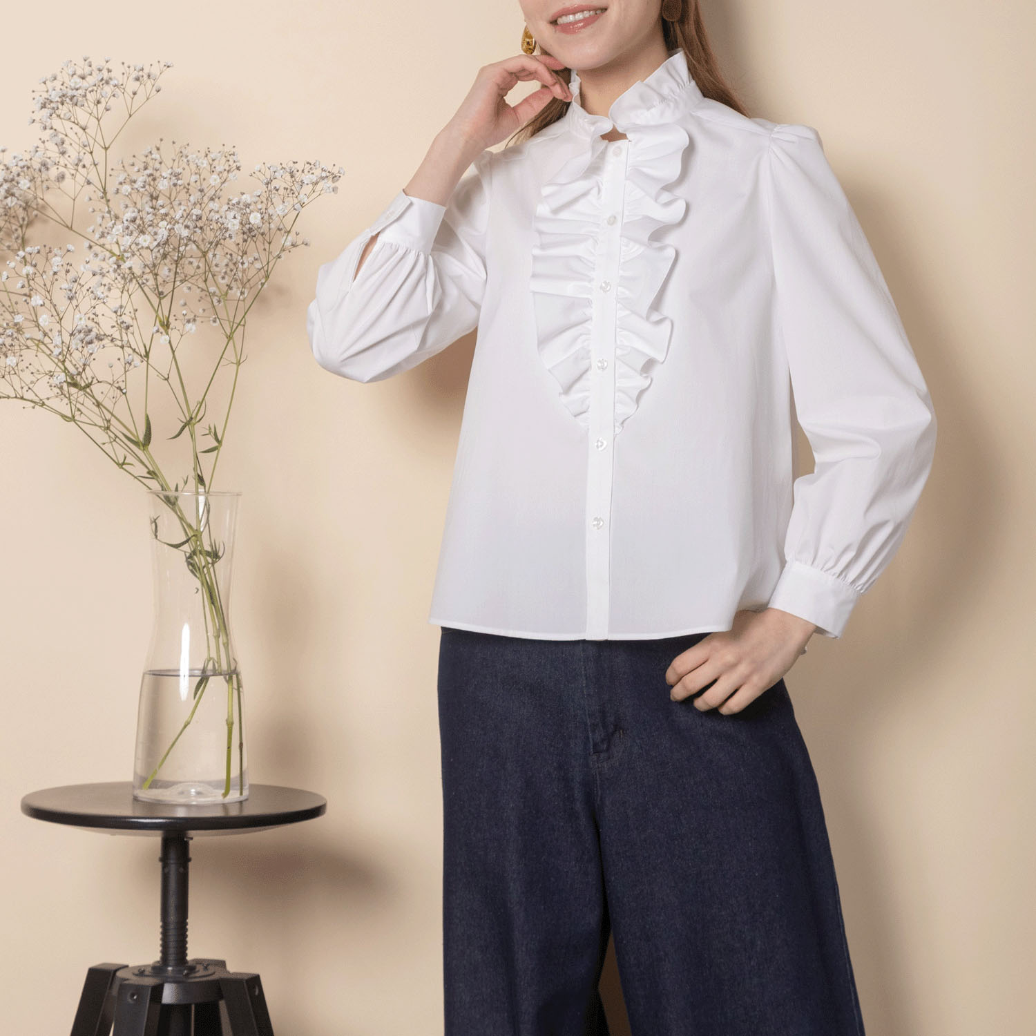 グラン山貴 フリルブラウス - 画像2