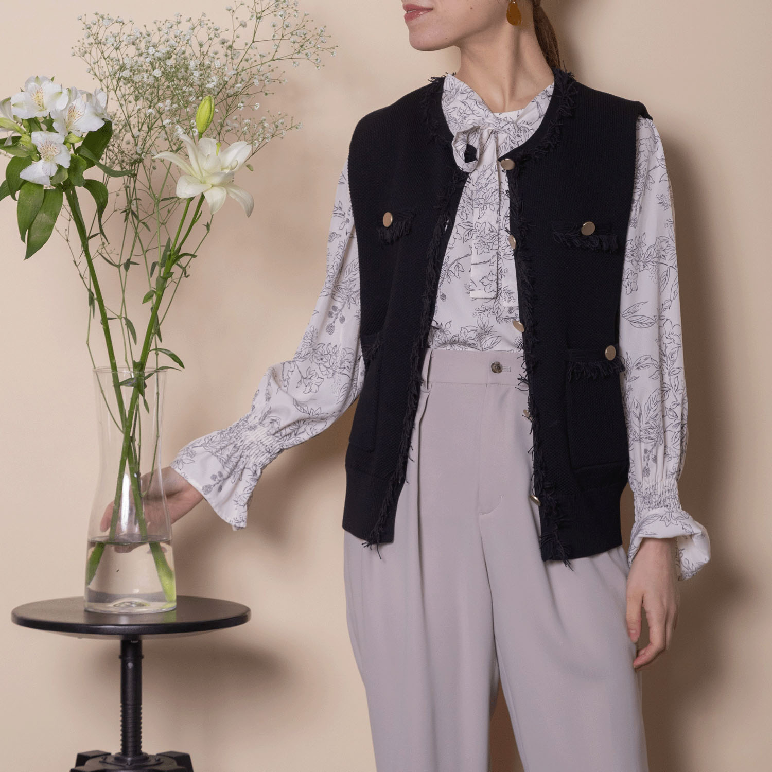 グラン山貴 ニットジレ - 画像3