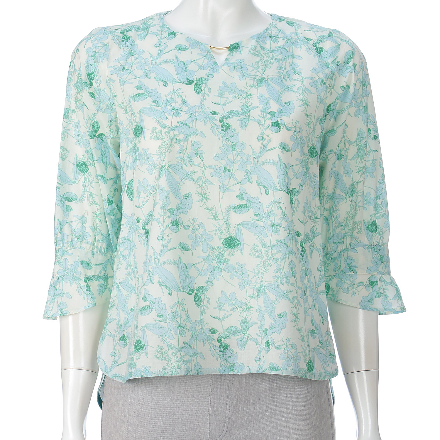 M－station 花柄金具付きブラウス - 画像2