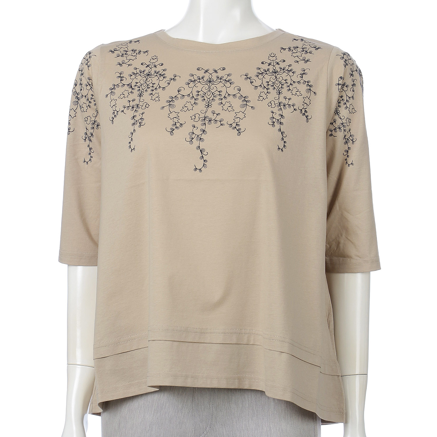 M－station 刺繍レイヤードカットソー - 画像7