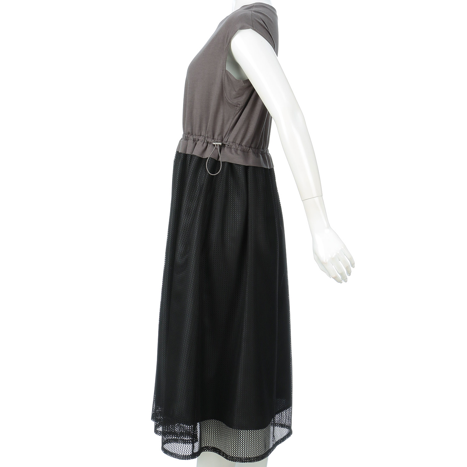 M－station 異素材ミックスワンピース - 画像2