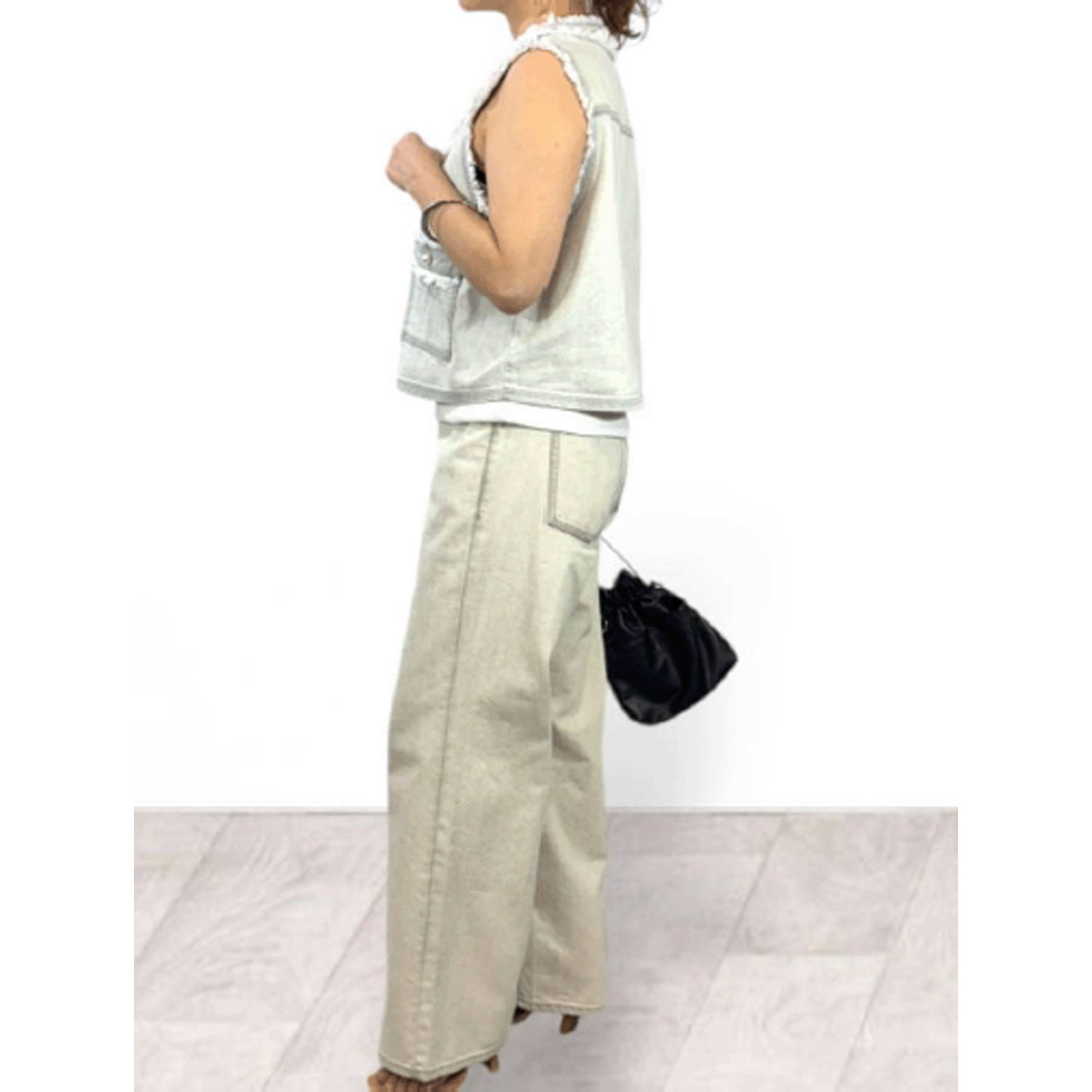 QTUME DENIMダーツカービーパンツ - 画像12