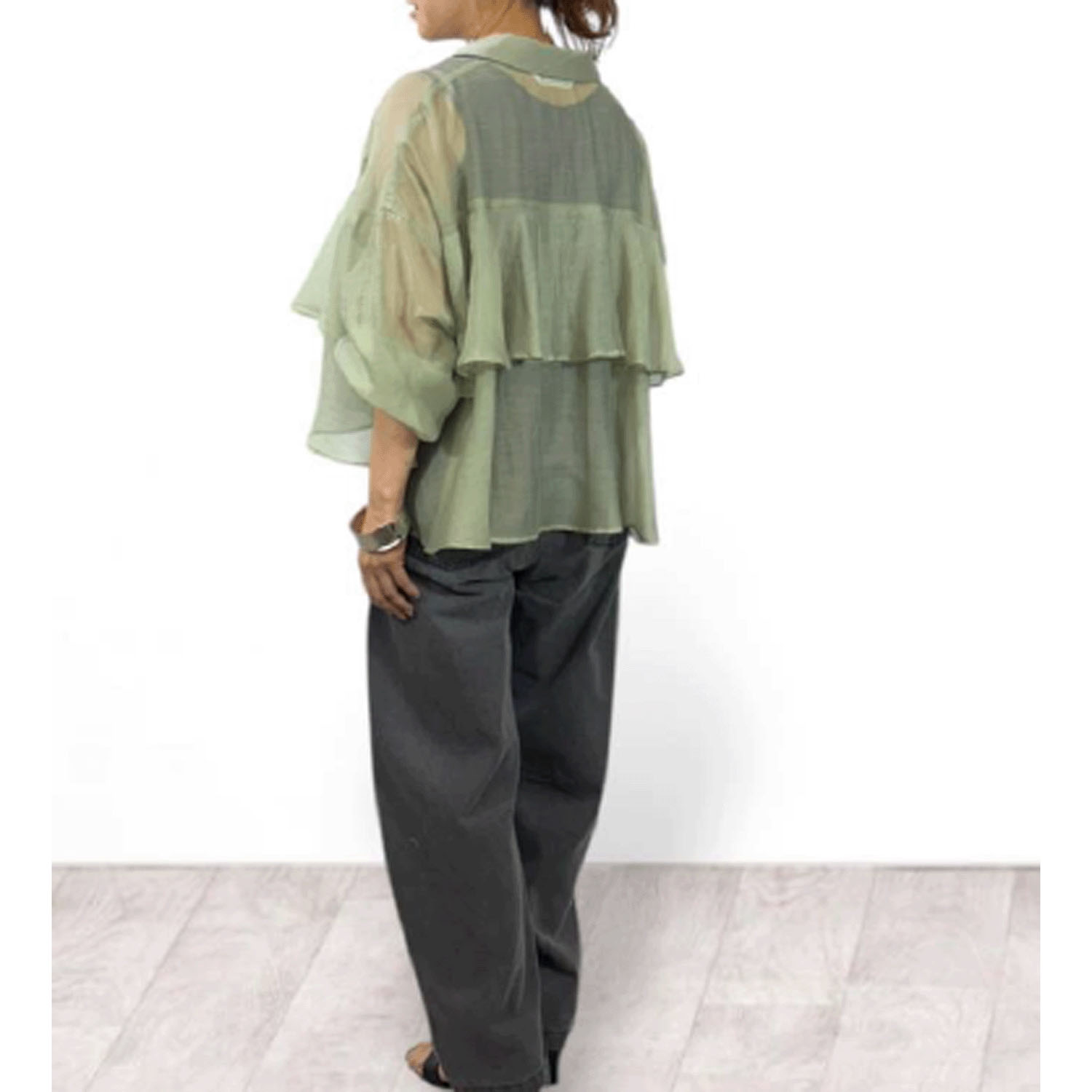 QTUME DENIMダーツカービーパンツ - 画像4