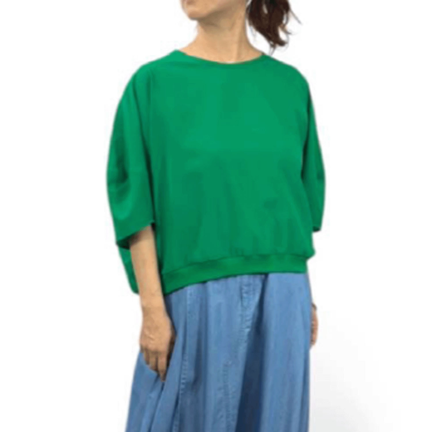 QTUME AIRUNOエアルノ dry crape フォルムTシャツ