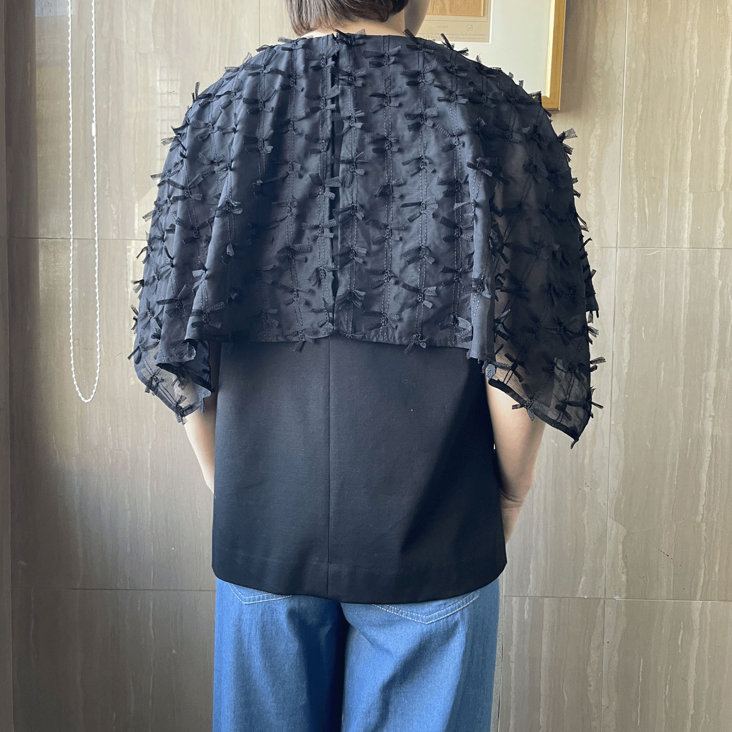 KOKIA リボン刺繍ケープカットソー - 画像4