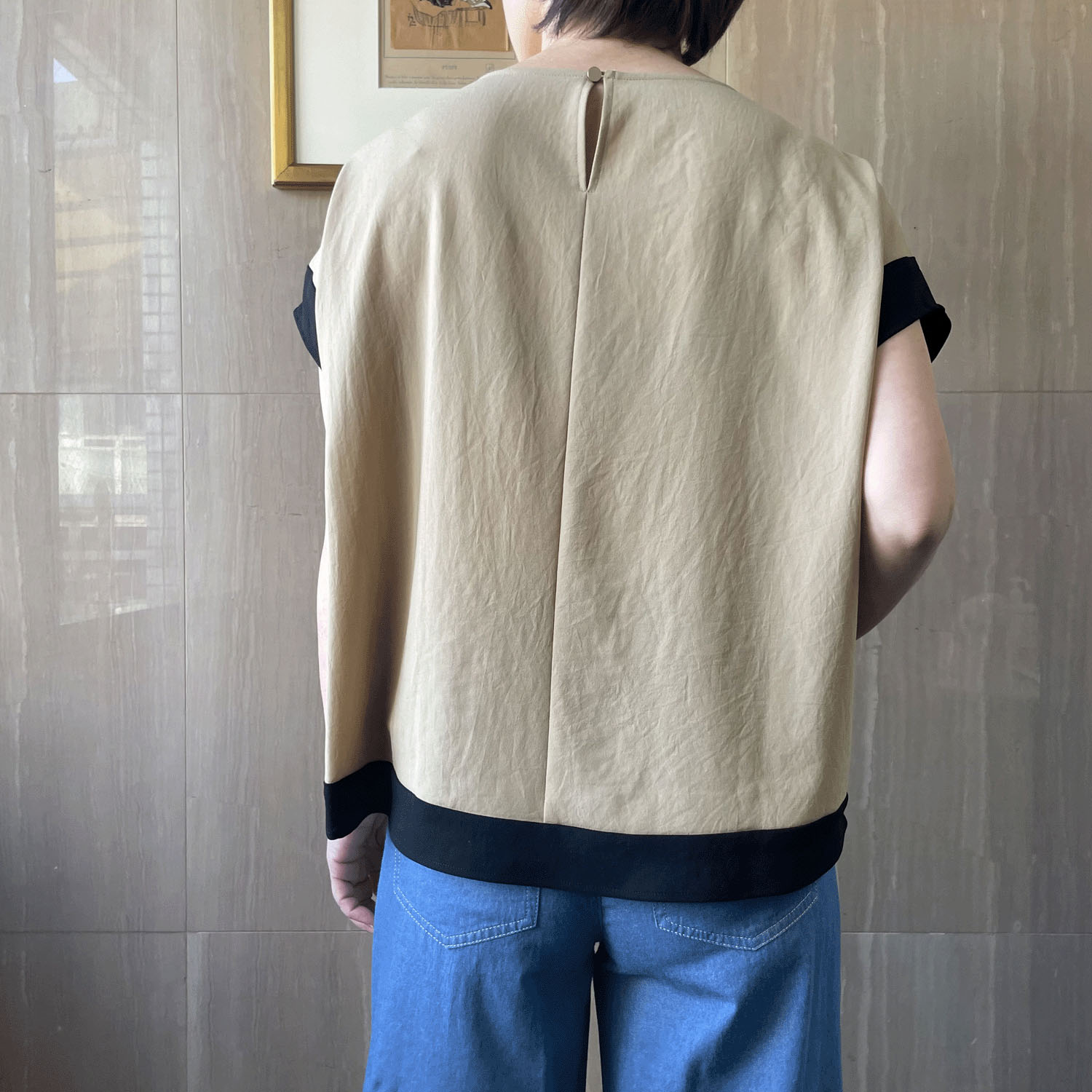 KOKIA ヴィンテージジョーゼットバイカラープルオーバー - 画像4