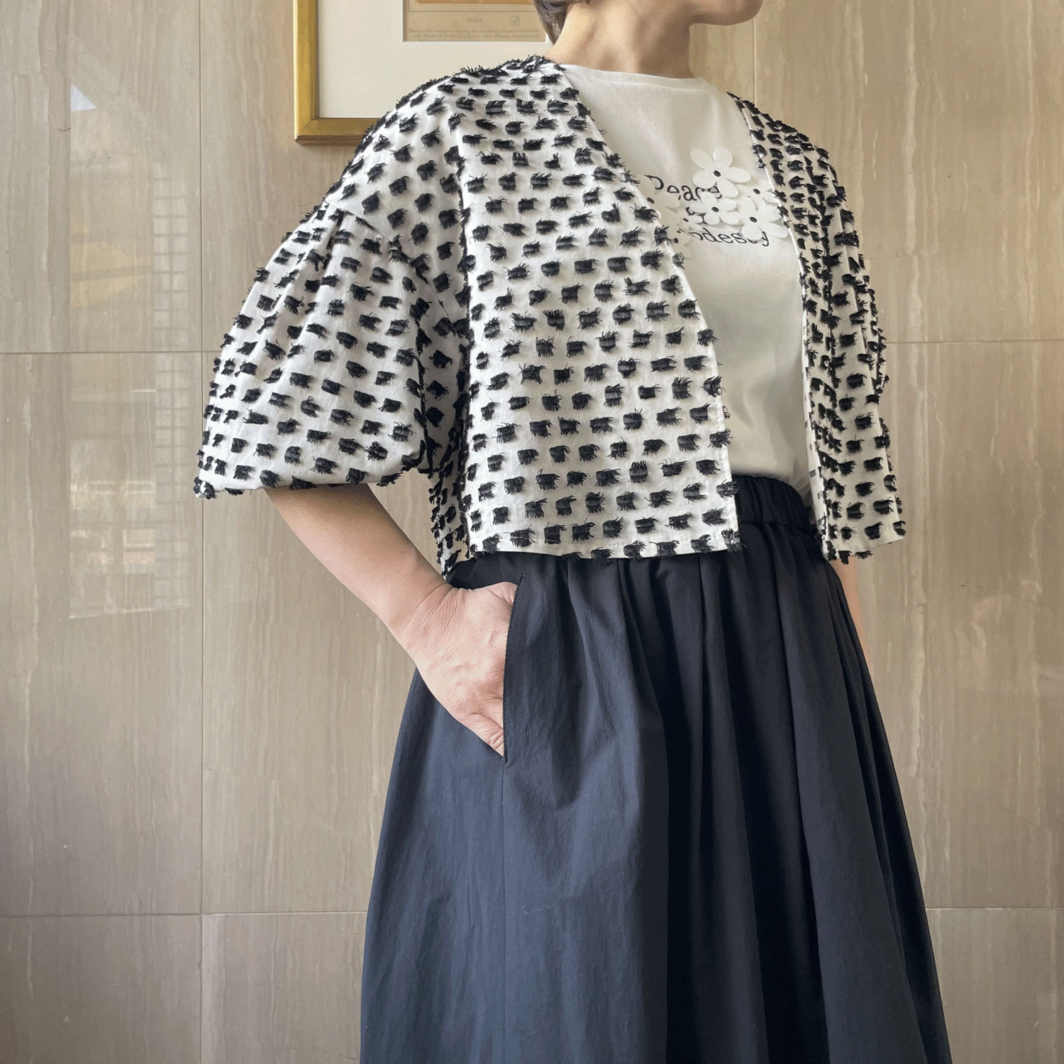 NOUQUE フサフサ刺繍ジャケット - 画像3