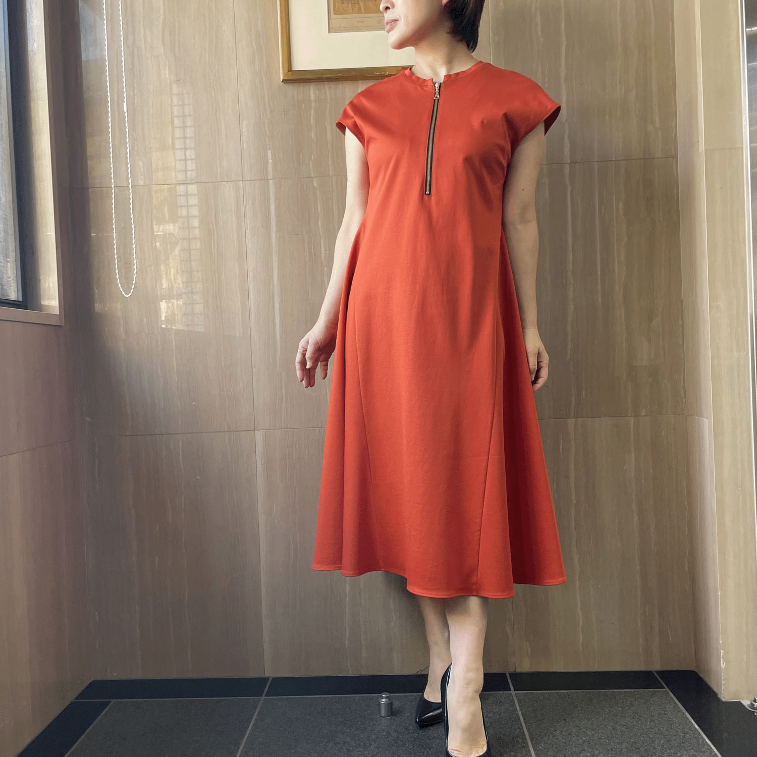 KOKIA 前ファスナー開きフレアワンピース - 画像1