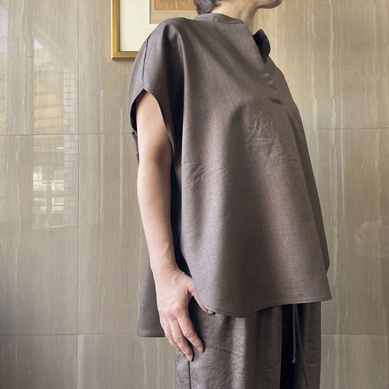 KOKIA 麻調ツイルヴィンテージプルオーバー - 画像2