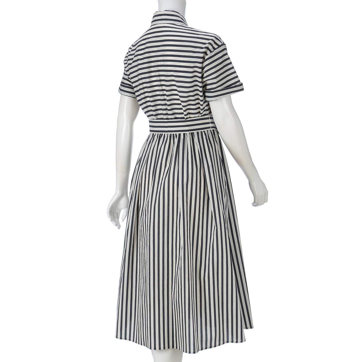 KOKIA ドビーボーダーシャツワンピース - 画像6