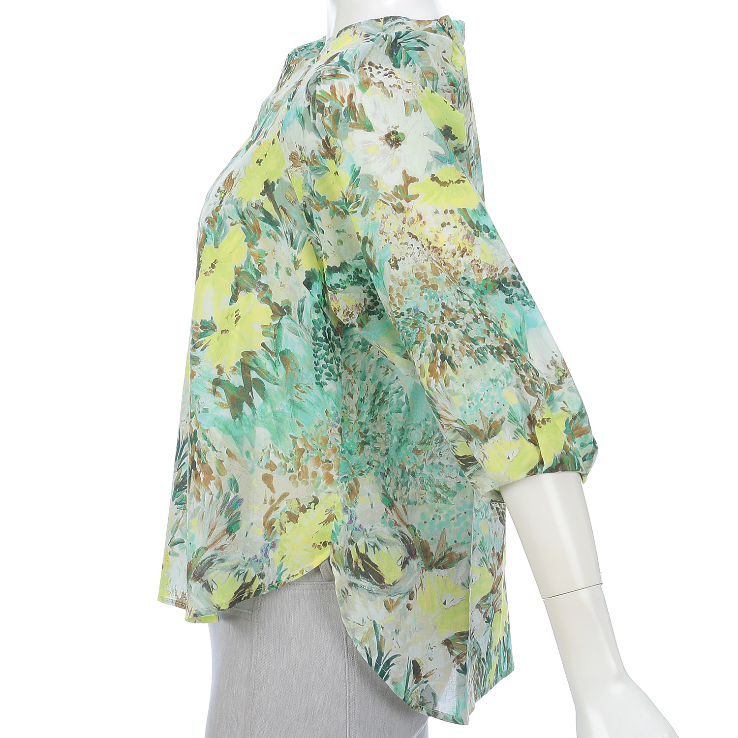 【InstaLive】M－station フランス製生地プリントブラウス - 画像4