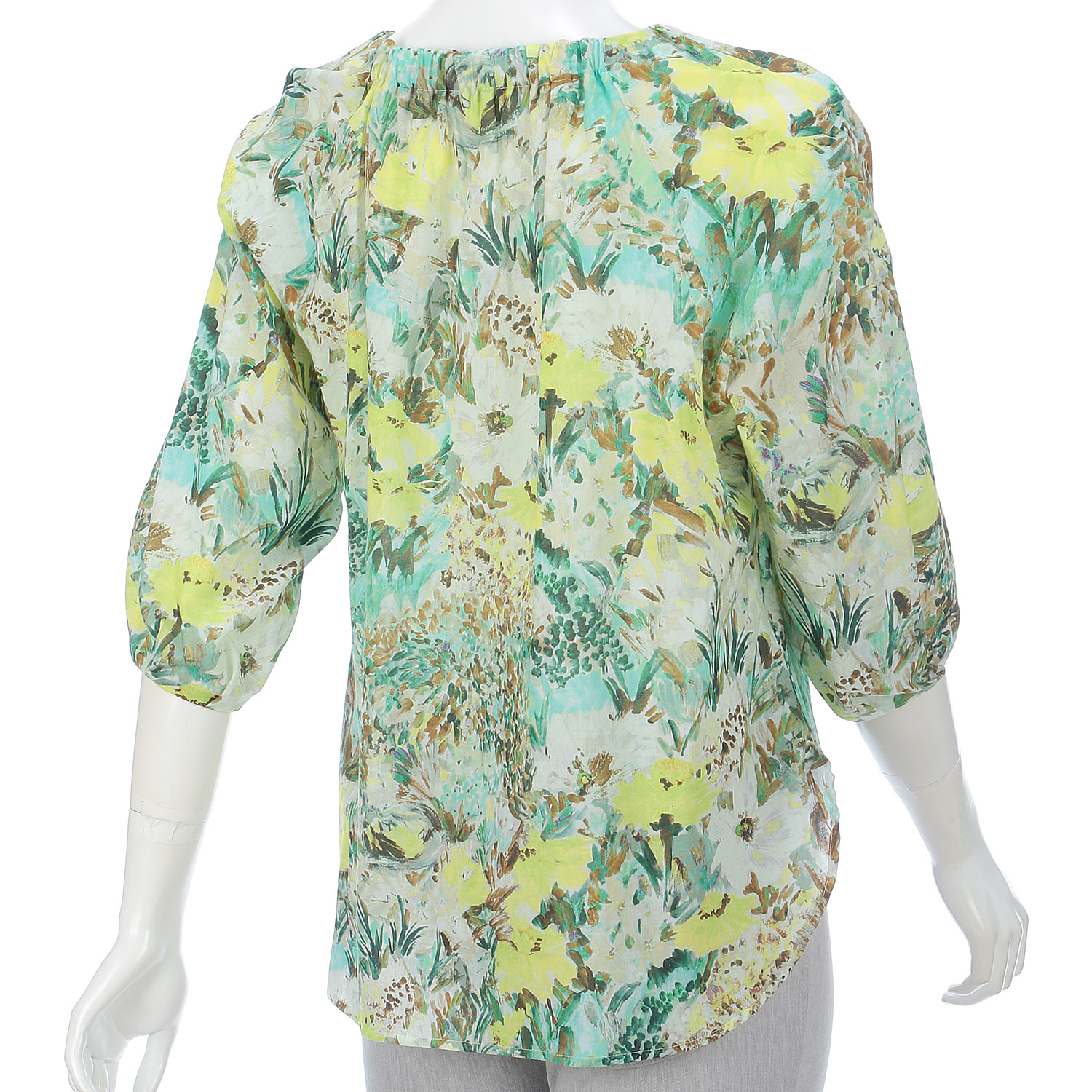 【InstaLive】M－station フランス製生地プリントブラウス - 画像5