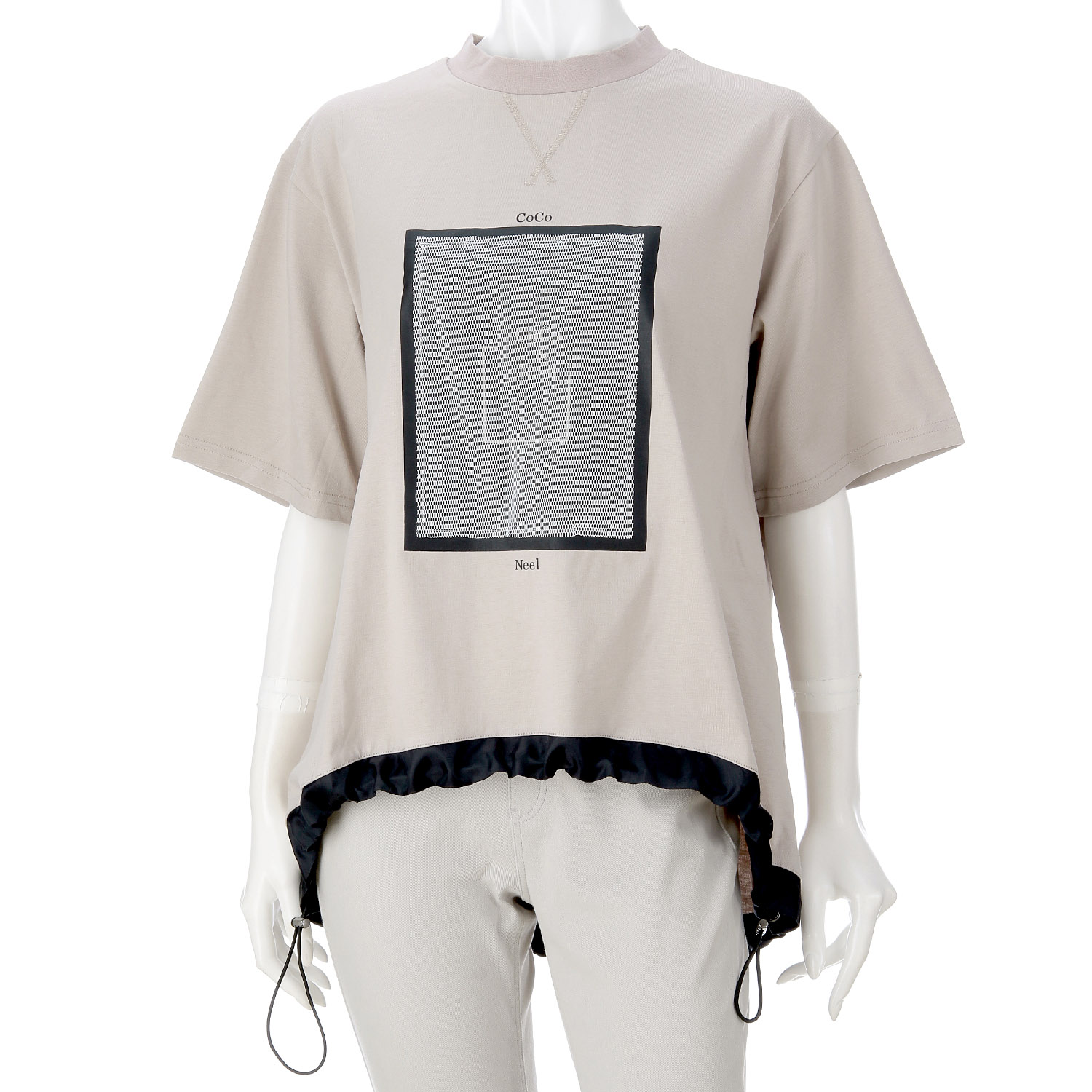 M－station プリント刺繍プルオーバー