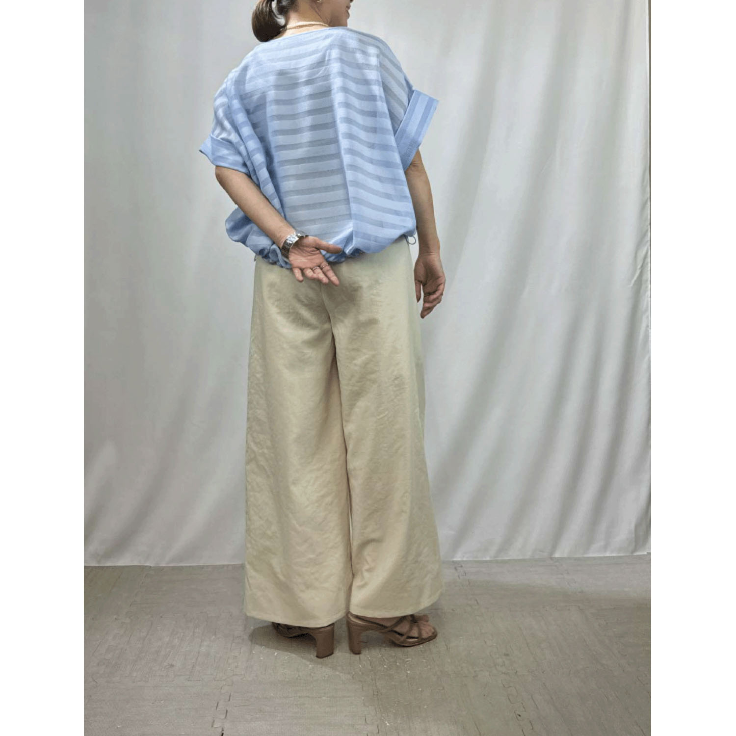 QTUME タックワイドパンツ - 画像11