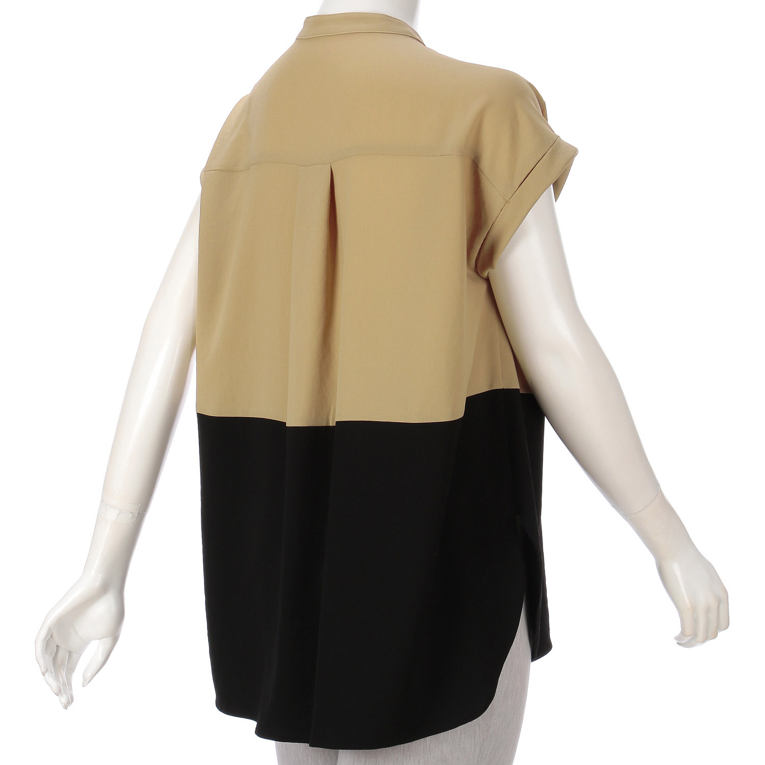 一珠 KOKIA ジョーゼットバイカラーブラウス - 画像9