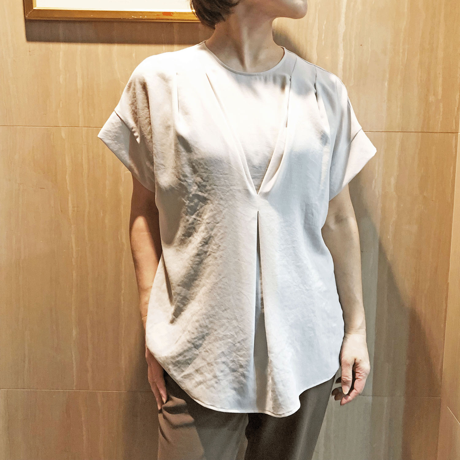 一珠 KOKIA ジョーゼットタックプルオーバー - 画像1