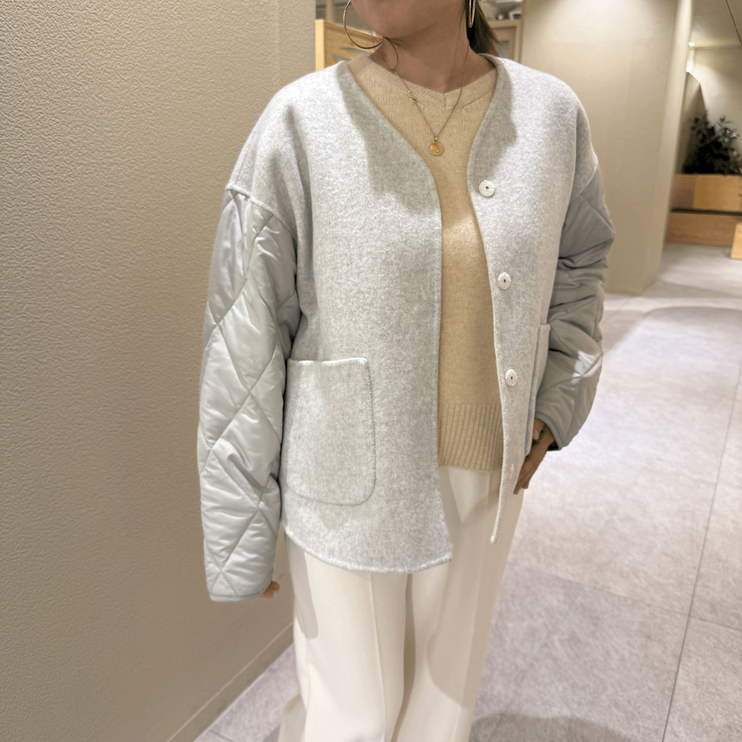 【Insta Live】リバーショートコート - 画像2