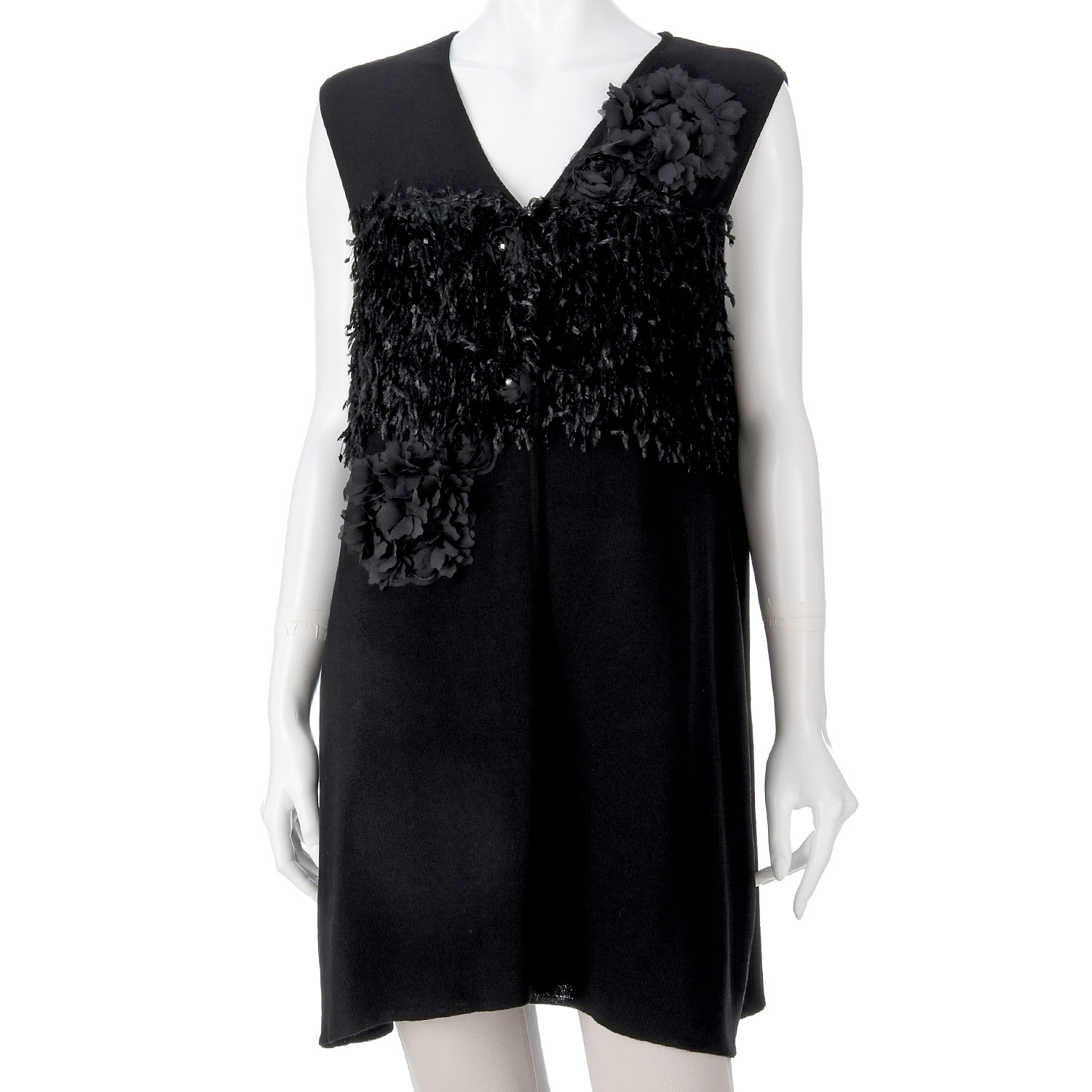 【InstaLive】Super Beauty 前立て立体モチーフ使いニットジレ - 画像8