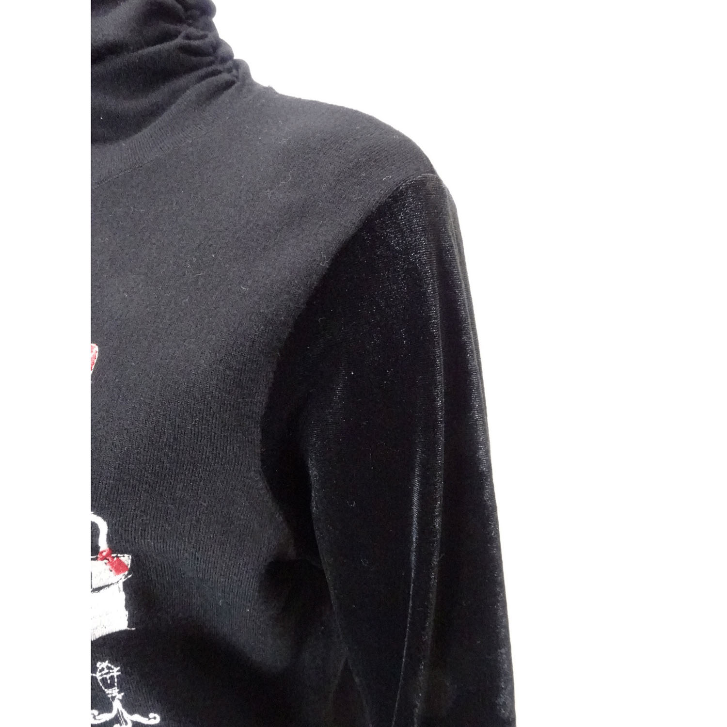 Super Beauty PARIS刺しゅう入りハイネックセーター - 画像3