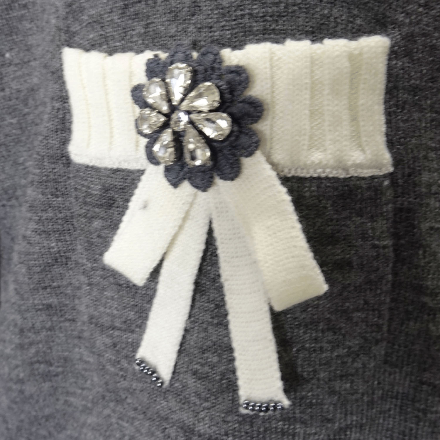 Super Beauty 配色ノーカラーニットカーディガン - 画像6