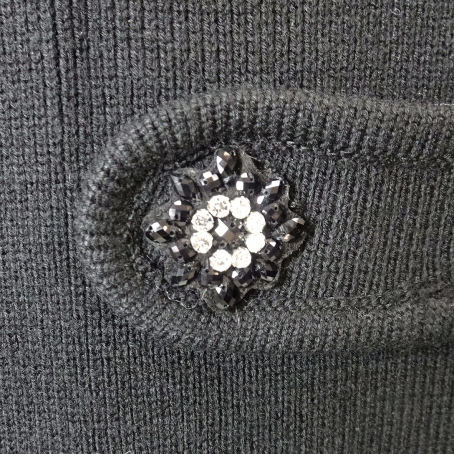 Super Beauty ファー襟ニットジャケット - 画像8