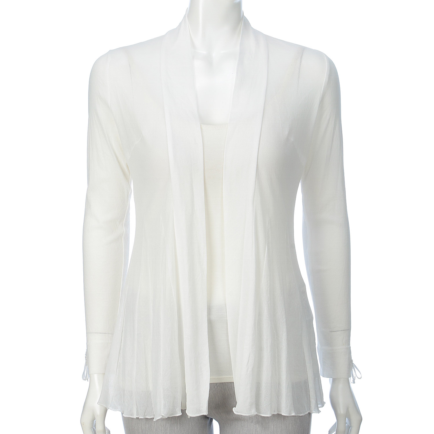 Super Beauty ビーズ×スパンコール×刺繍入りパワーネット素材カーディガン - 画像7