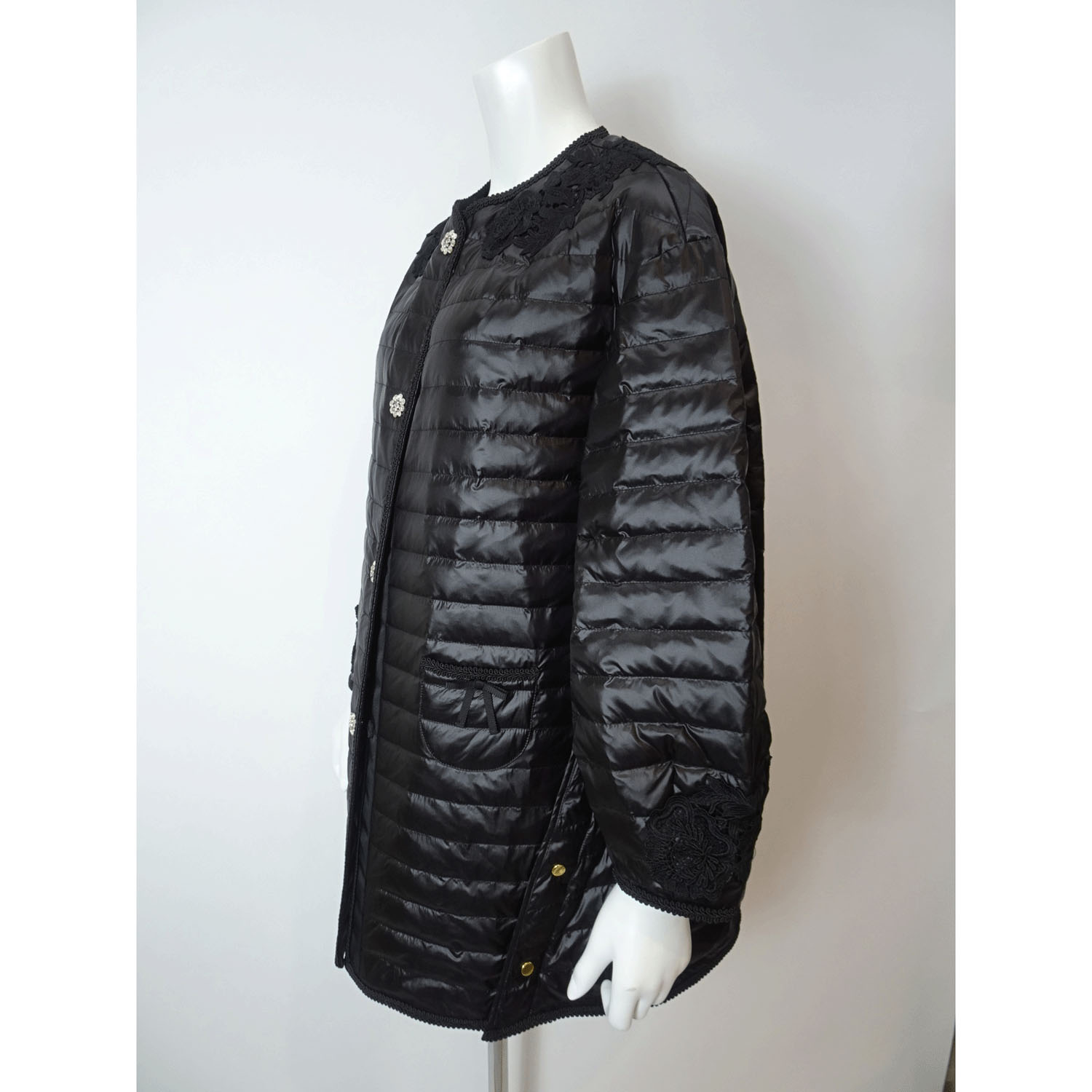 【Inata Live】Super Beauty レースデザイン ライトダウンジャケット - 画像11