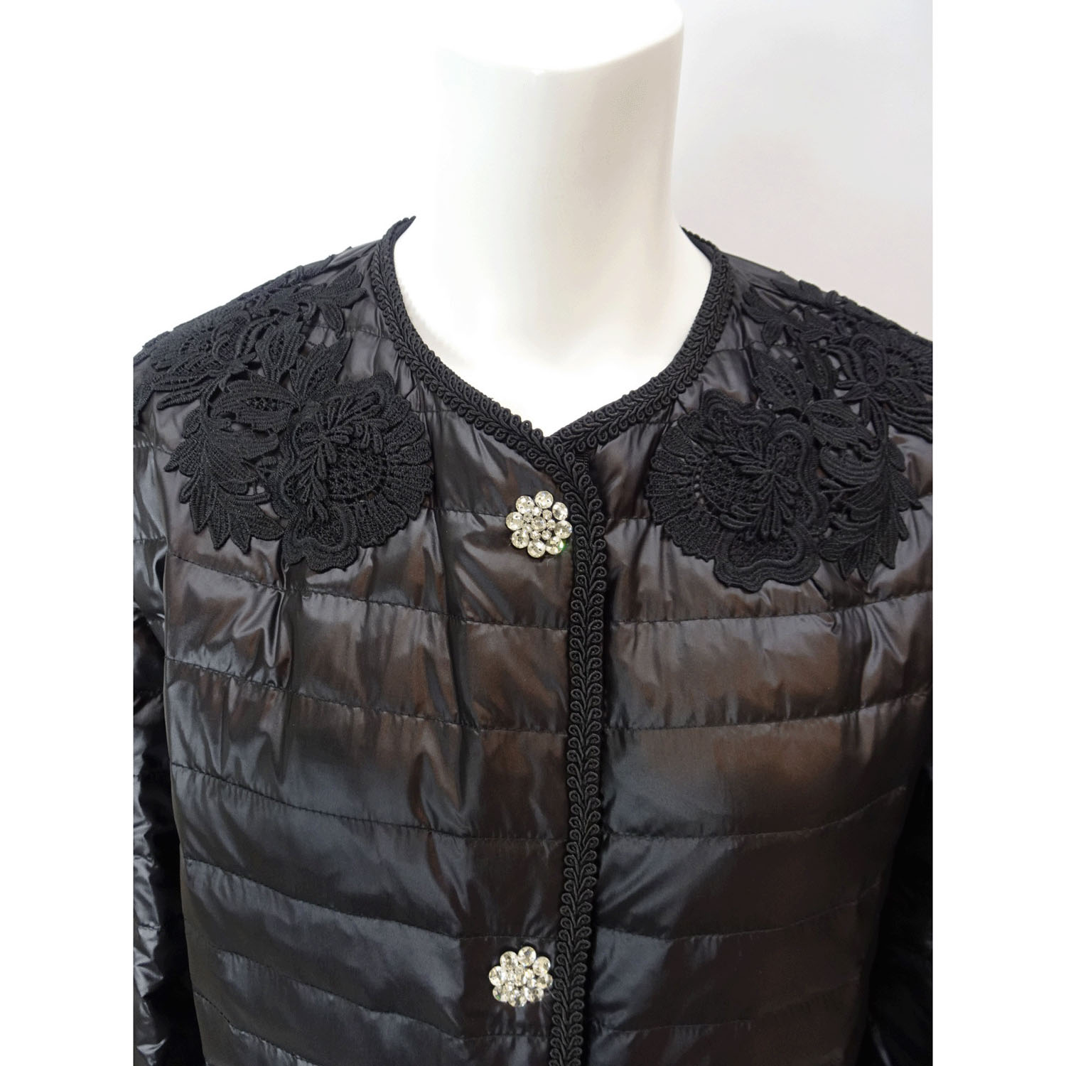 【Inata Live】Super Beauty レースデザイン ライトダウンジャケット - 画像13