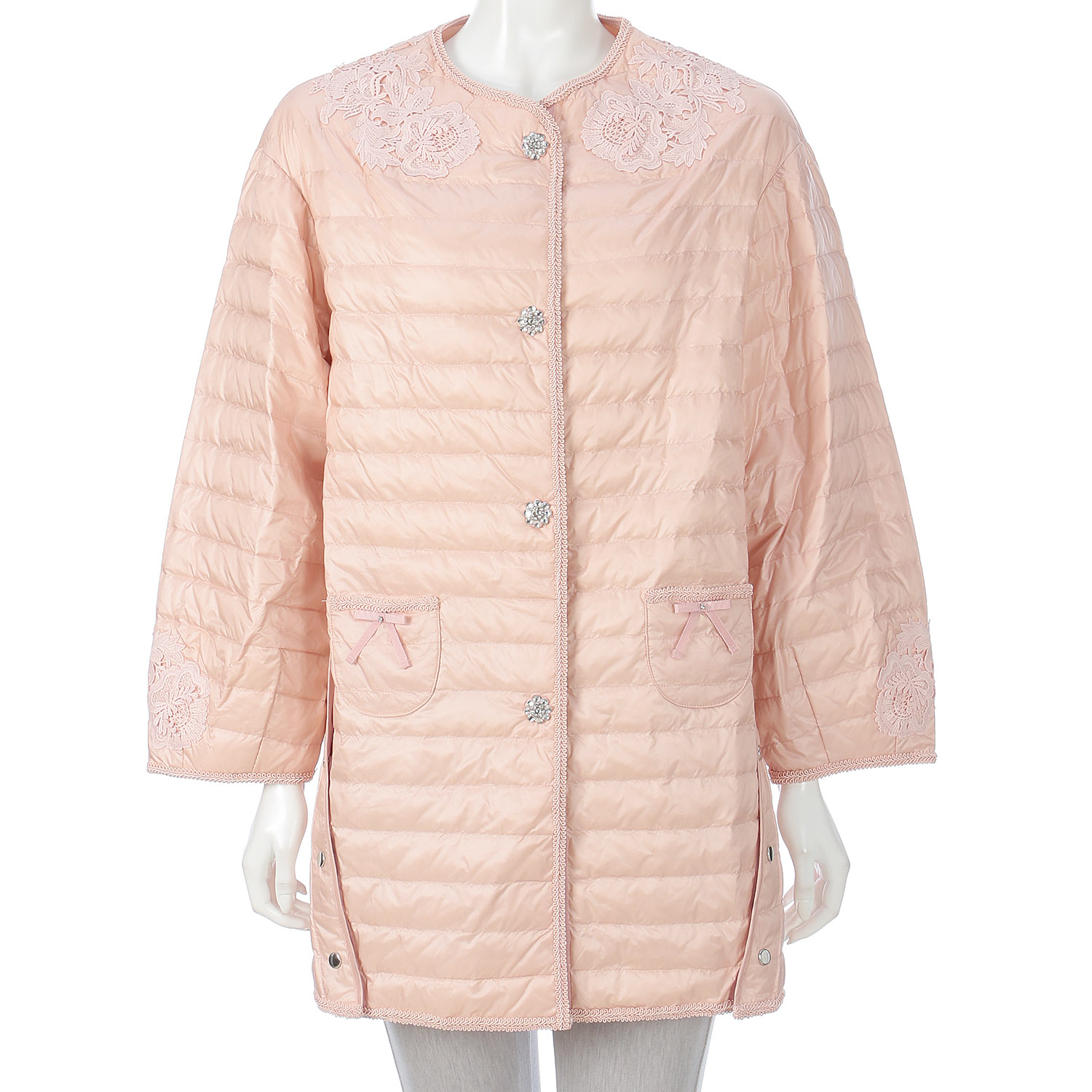 【Inata Live】Super Beauty レースデザイン ライトダウンジャケット - 画像18