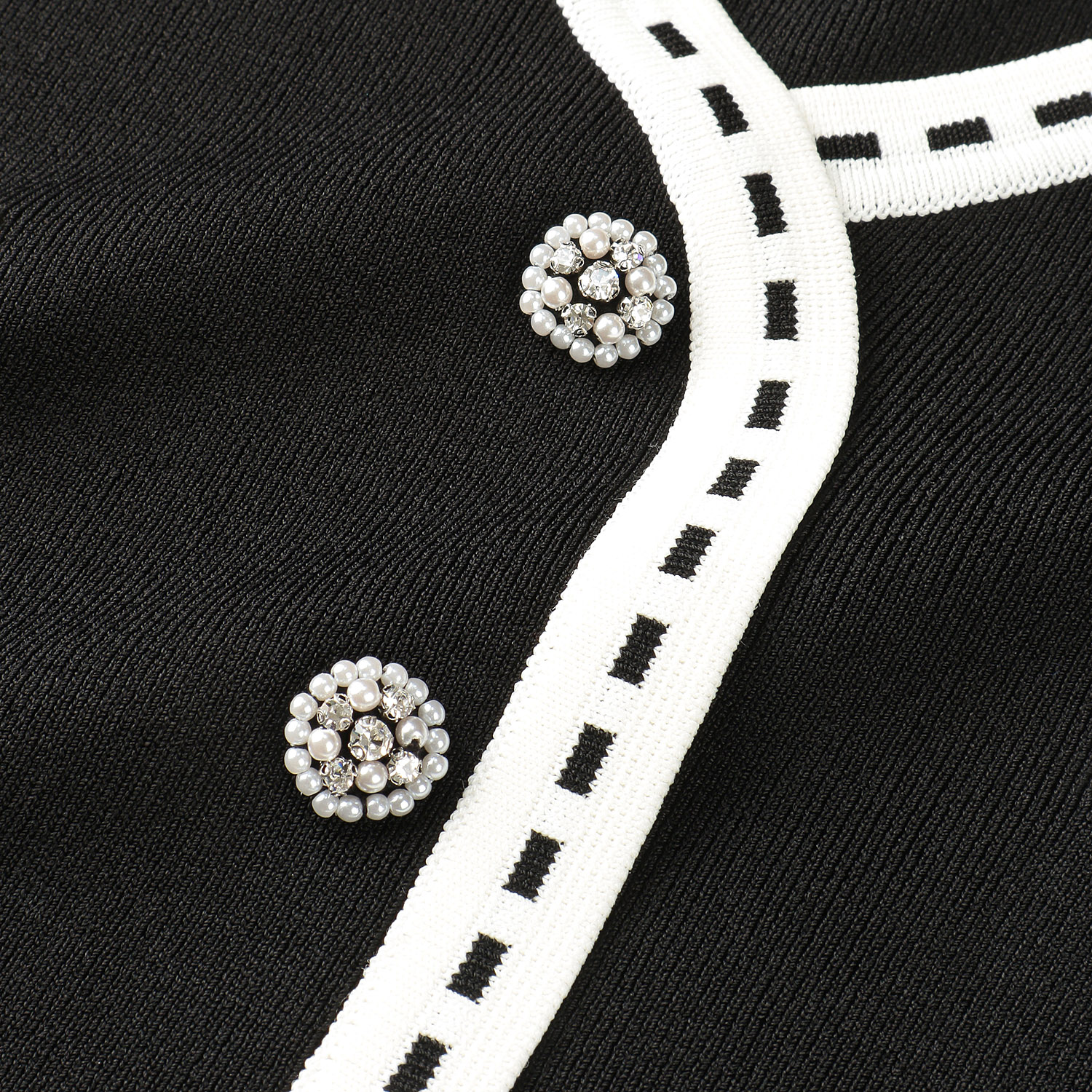 【Insta Live】Super Beauty ステッチ風トリムVネックワンピース - 画像9