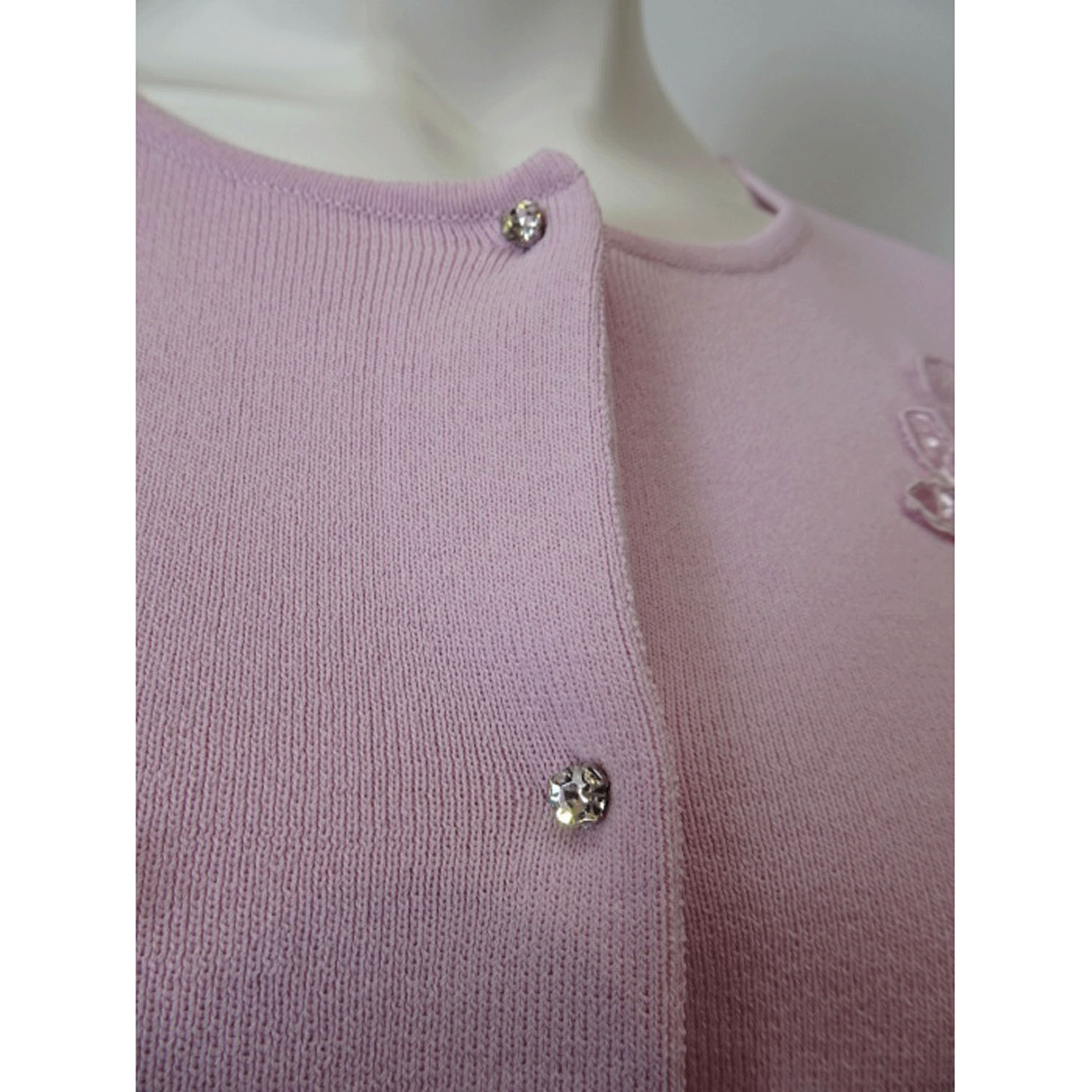 【Insta Live】Super Beauty 前立てスパンコール使い裾フリルカーディガン - 画像17