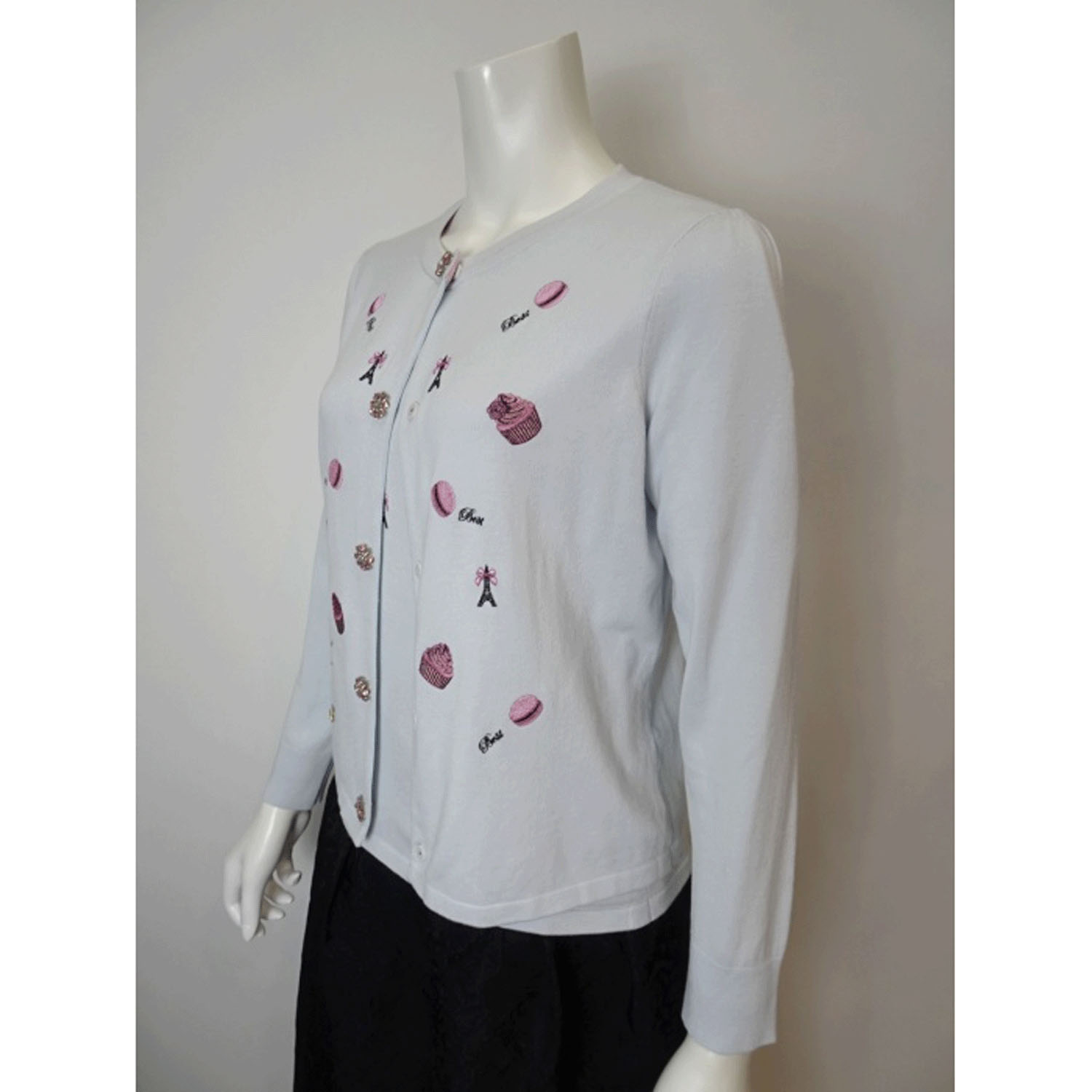 【Insta Live】Super Beauty スイーツ刺しゅうニットカーディガン - 画像12