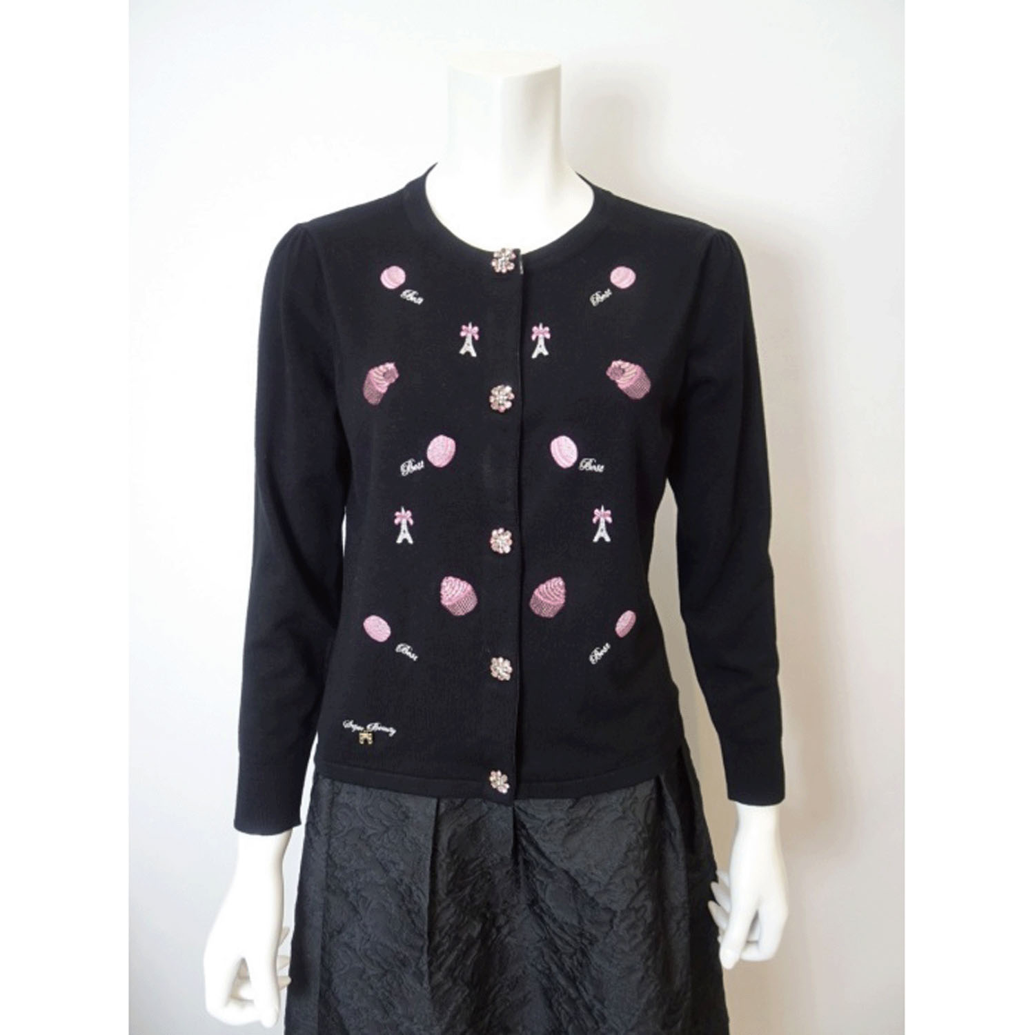 【Insta Live】Super Beauty スイーツ刺しゅうニットカーディガン - 画像19