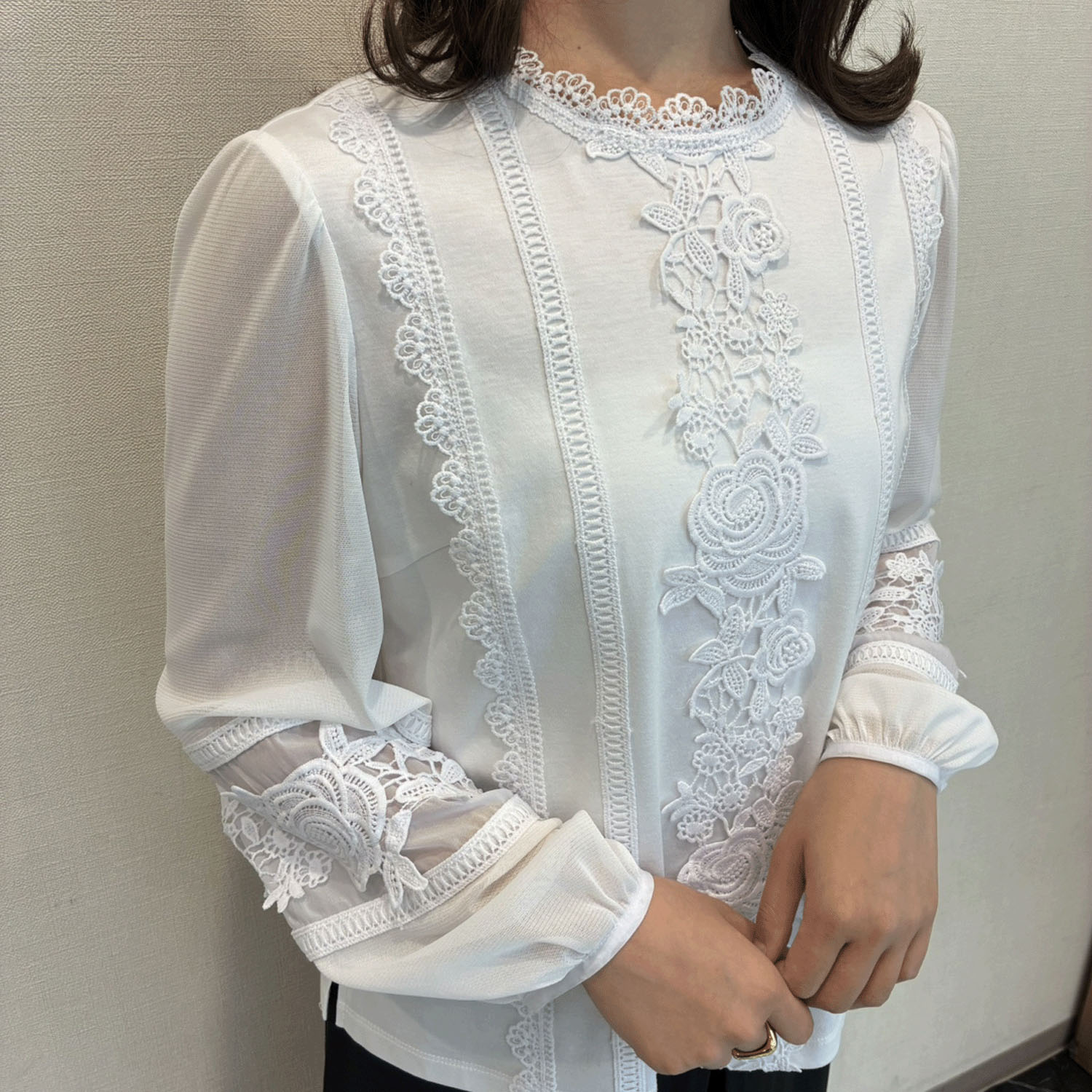 Super Beauty レースブラウス - 画像3