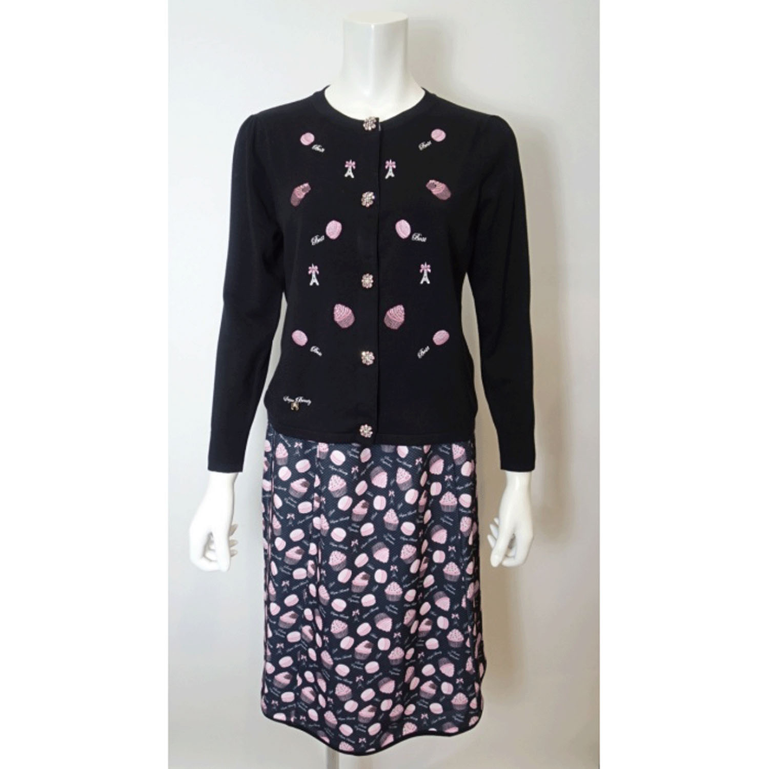 【Insta Live】Super Beauty スイーツプリント ウェストゴムスカート - 画像9