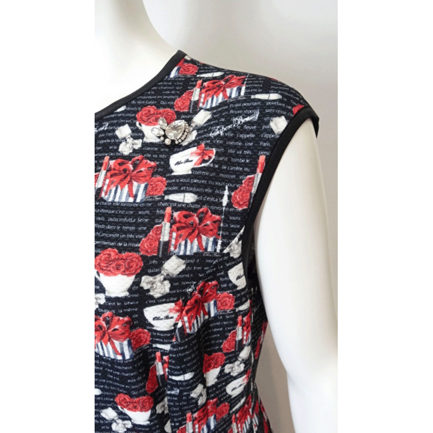 Super Beauty ギフトボックス×マグカッププリントフレンチスリーブワンピース - 画像15