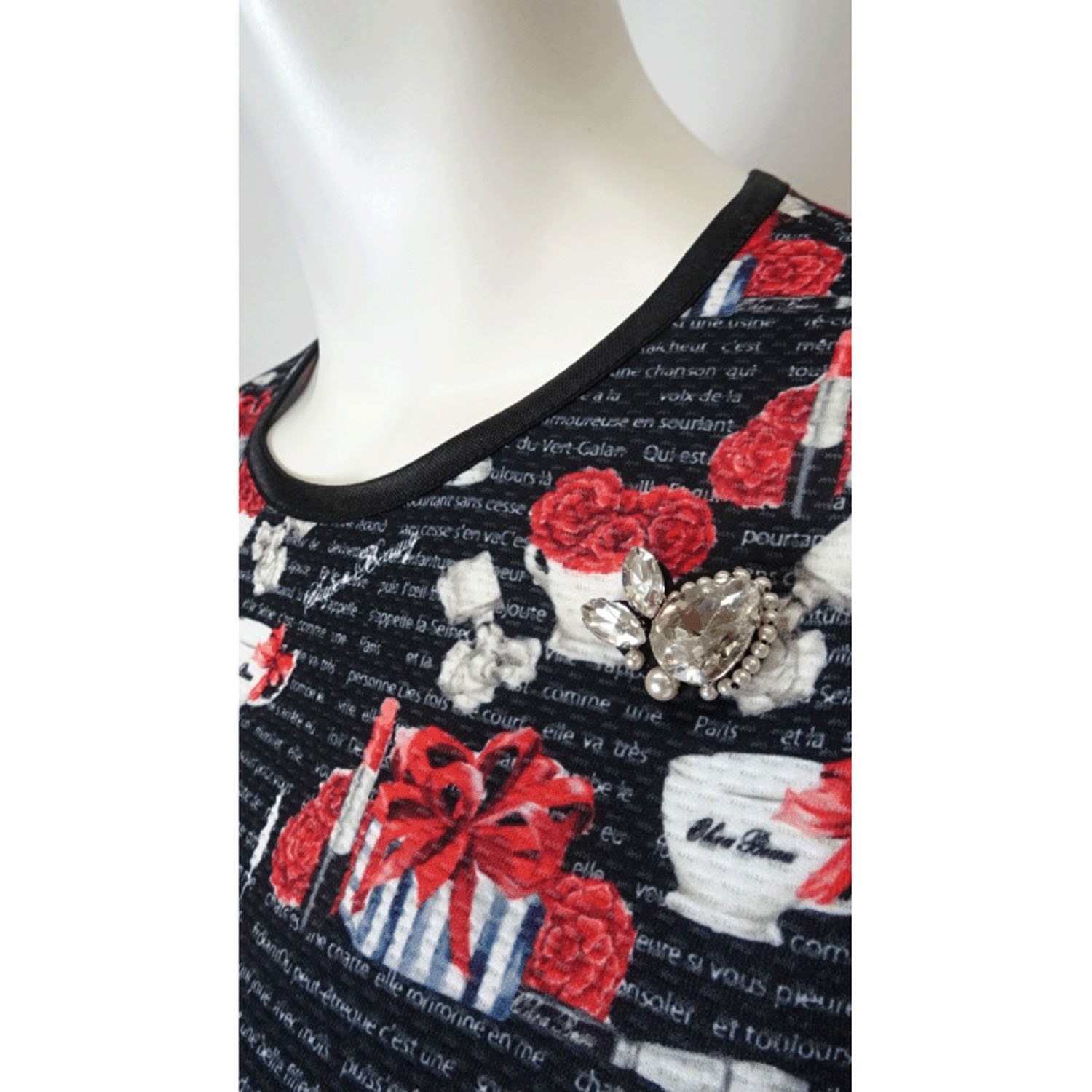 Super Beauty ギフトボックス×マグカッププリントフレンチスリーブワンピース - 画像16