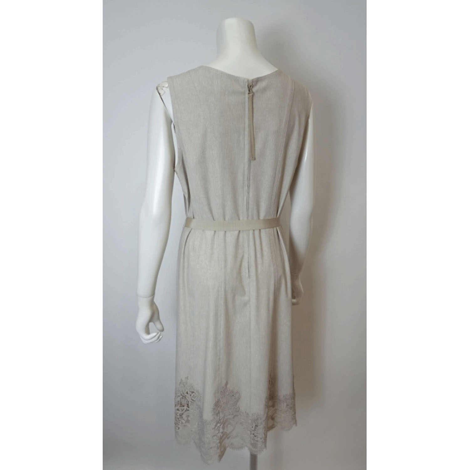 Super Beauty デニム風ノースリーブワンピース - 画像10