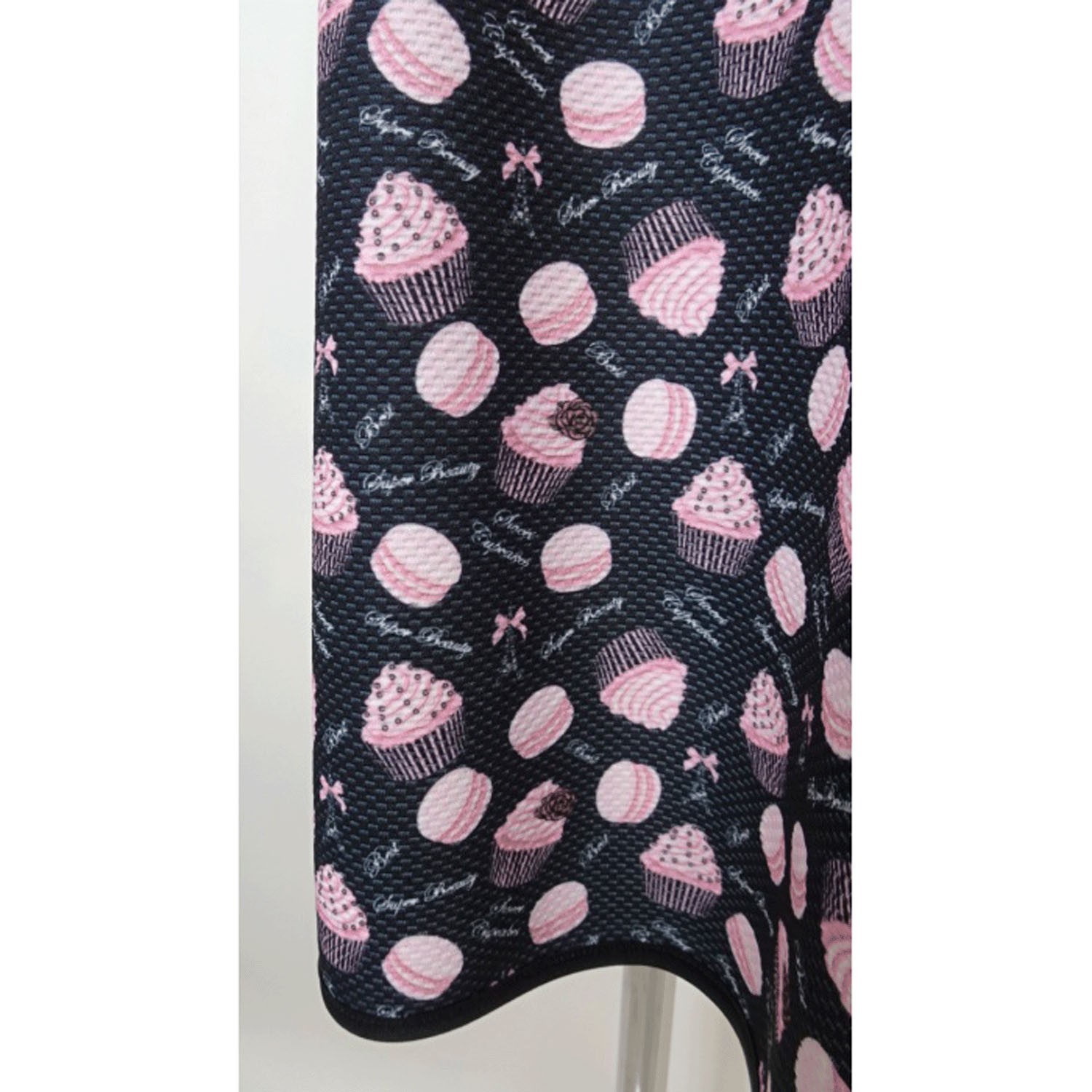 【Insta Live】Super Beauty エッフェル塔モチーフ付スイーツ柄プリント半袖ワンピース - 画像28