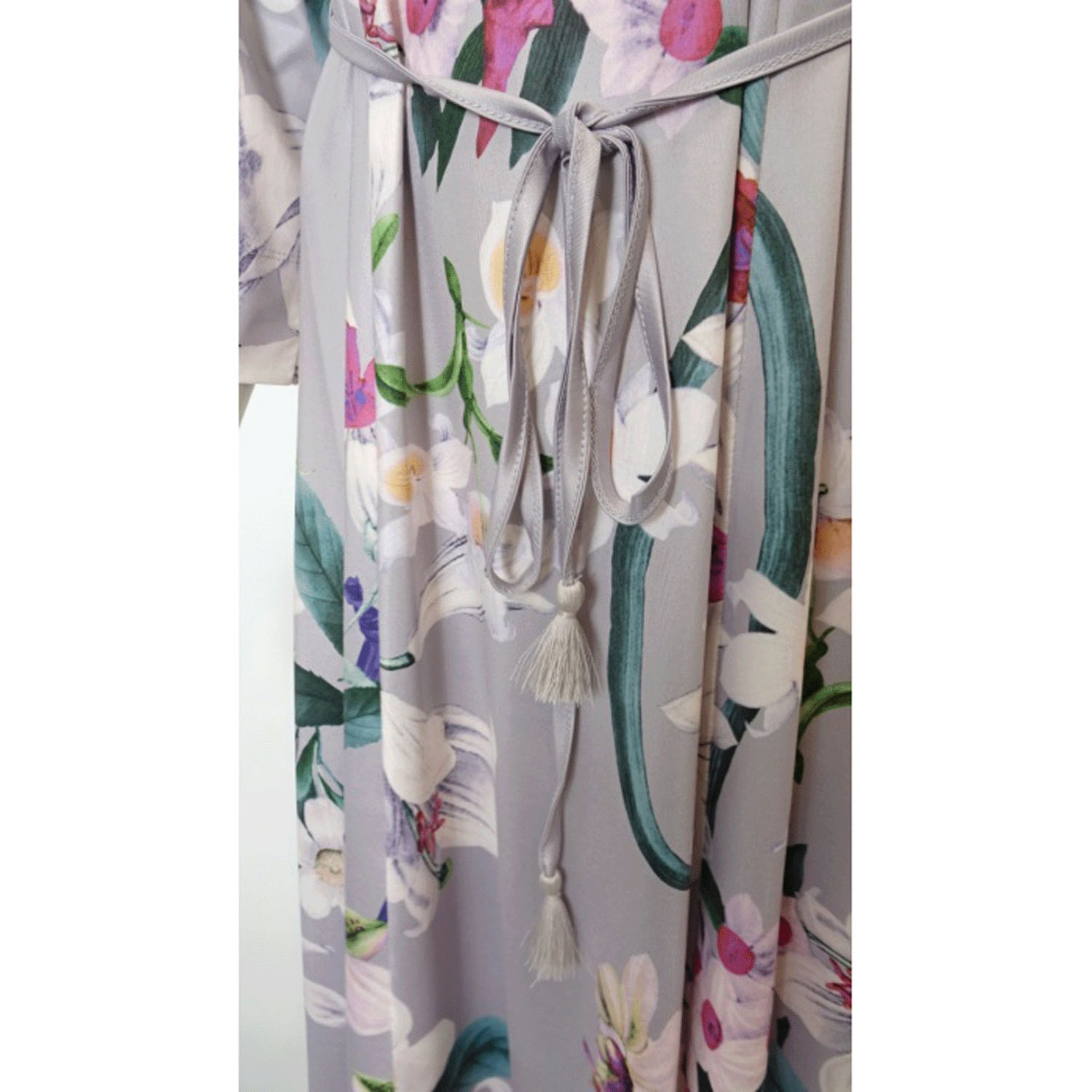 Super Beauty 大花プリント七分袖ワンピース - 画像12