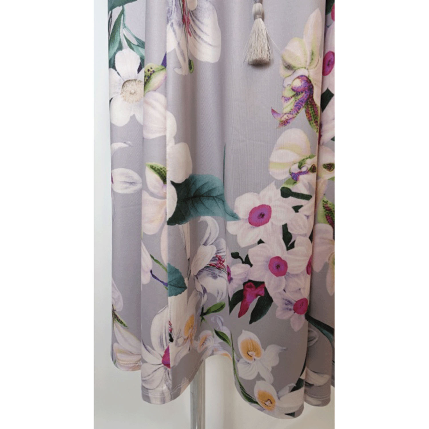 Super Beauty 大花プリント七分袖ワンピース - 画像13