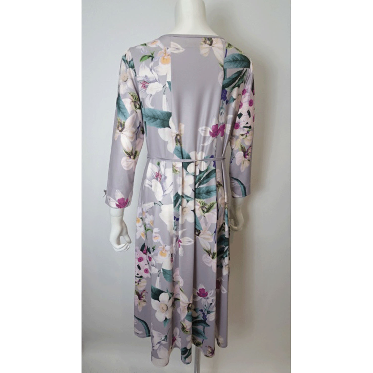 Super Beauty 大花プリント七分袖ワンピース - 画像9